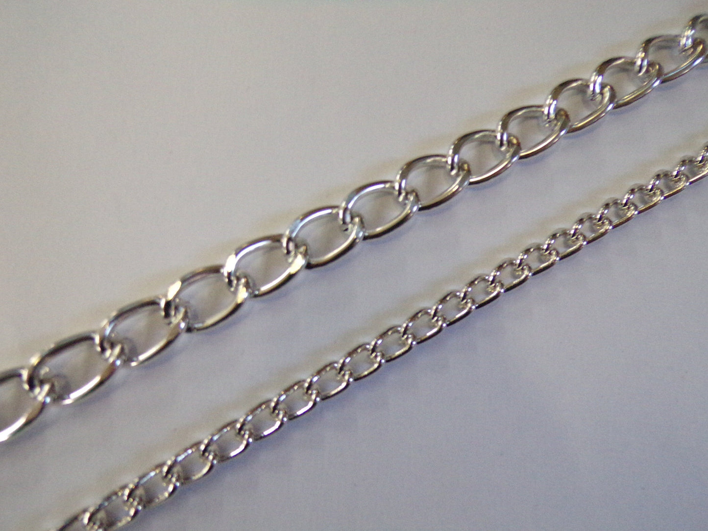 10mm or 4mm, Silver Metal Link Chain, for Jewellery, Crafts, Chunky Chain, chain, metal chain, metal chain