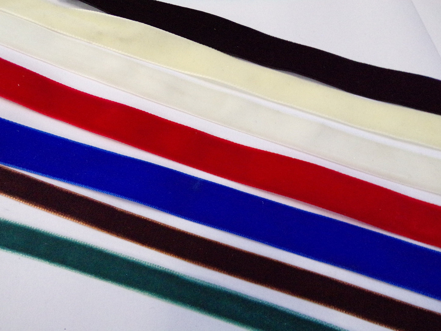 Velvet Ribbon, Velvet Binding Tape 9mm, 16mm, 19mm, for Decor, Sewing, Craft. Sold per metre,, velvet