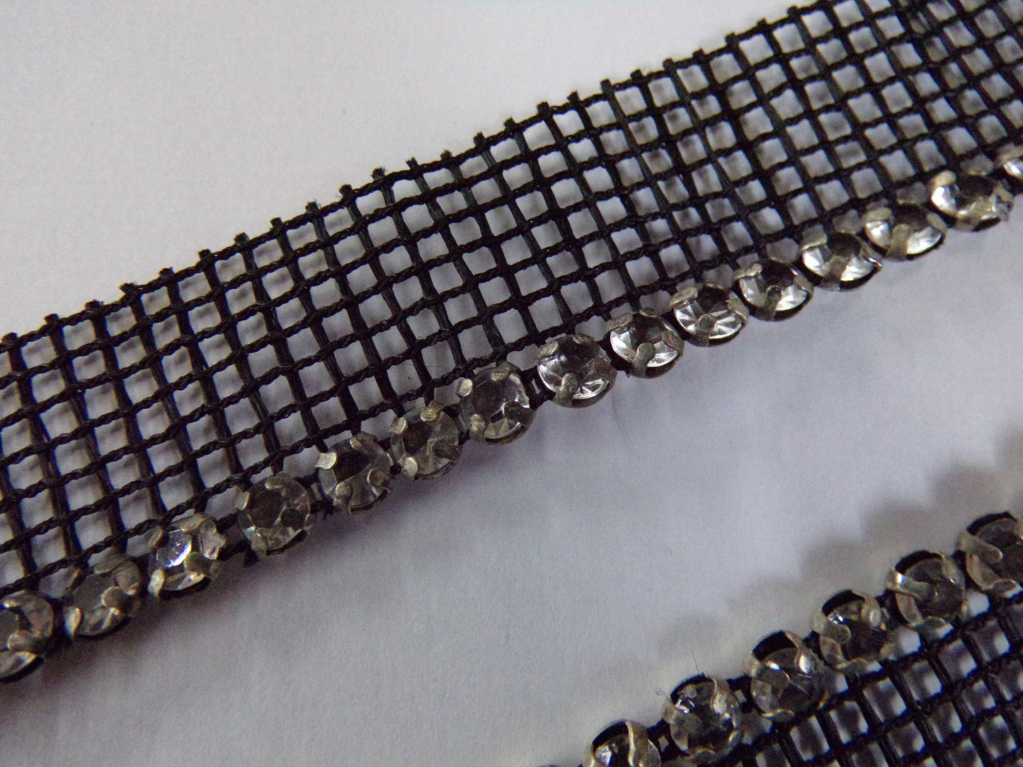 Diamanté Rhinestones Jewel on mesh, Diamanté on Mesh, Crystals in a mesh, Jewel Trim, Diamanté Tape