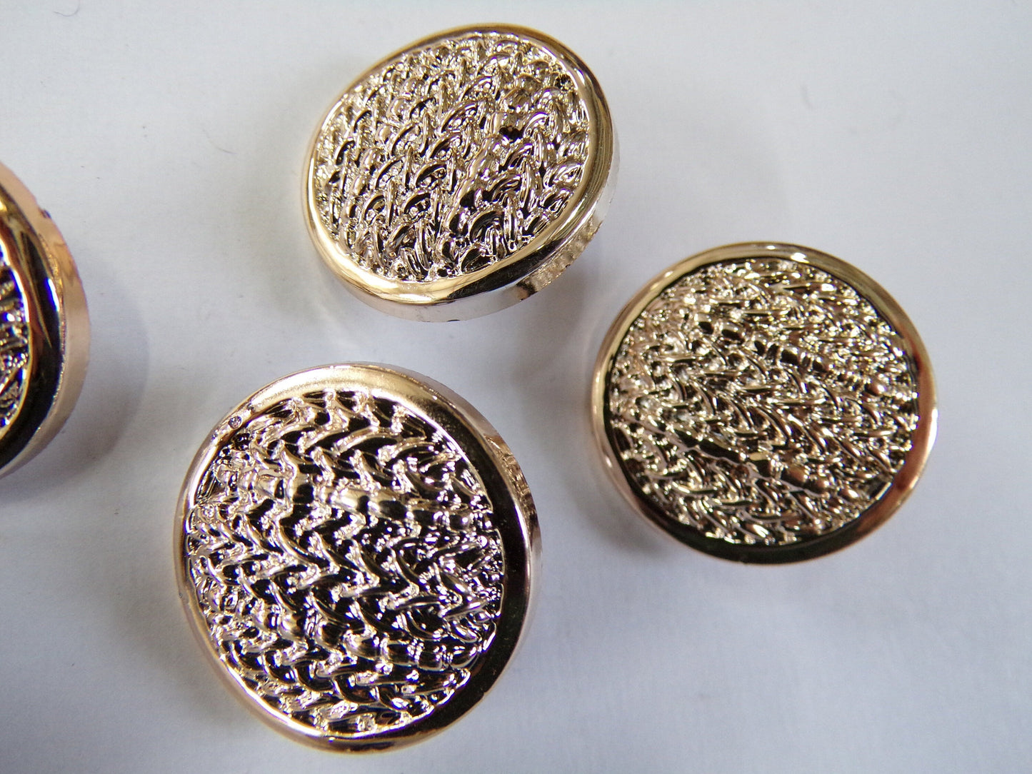 25mm 40L Rose Gold Shank Buttons, Gold buttons, Coat Buttons, Clothing Buttons, fashion buttons