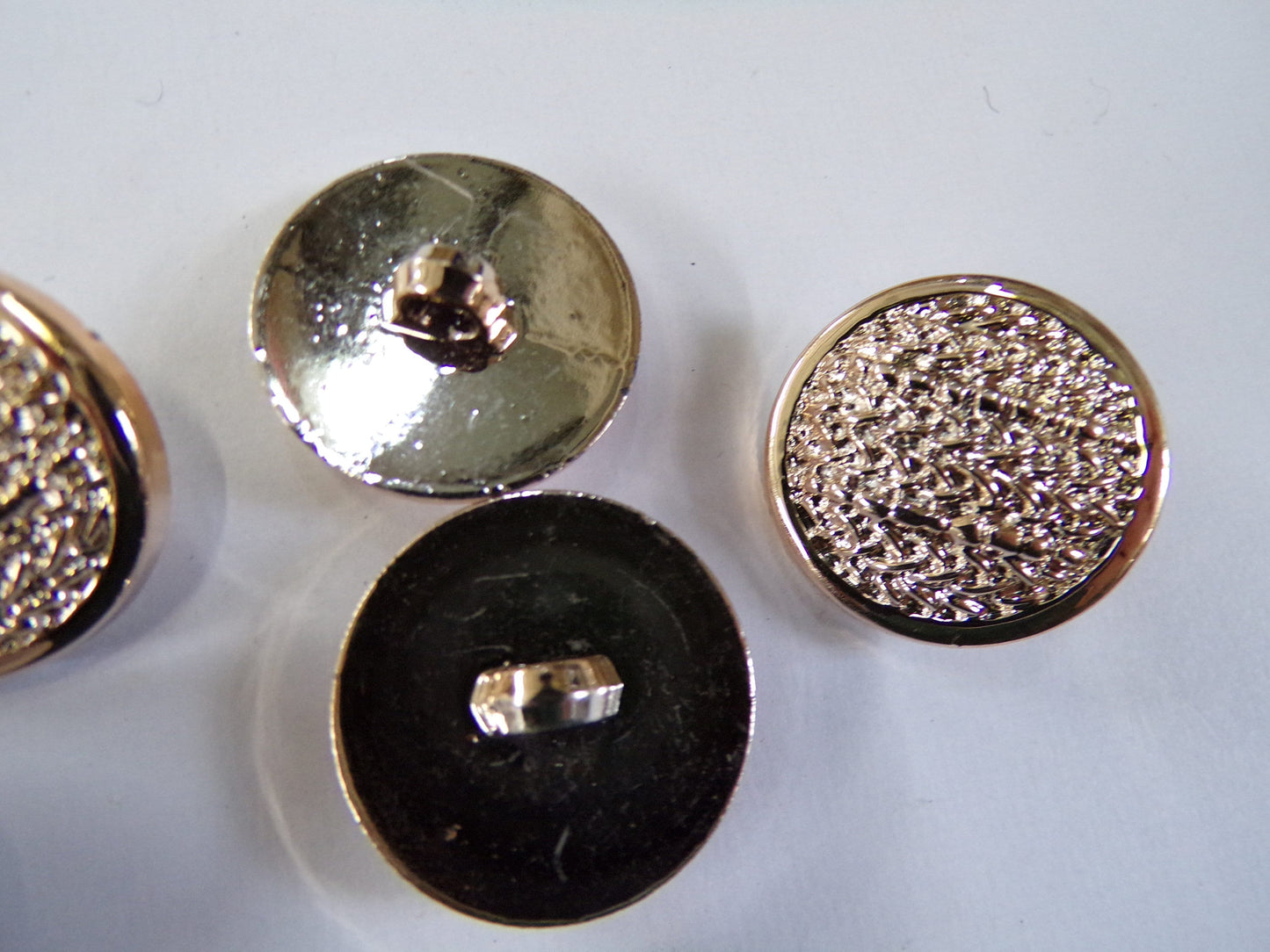 25mm 40L Rose Gold Shank Buttons, Gold buttons, Coat Buttons, Clothing Buttons, fashion buttons