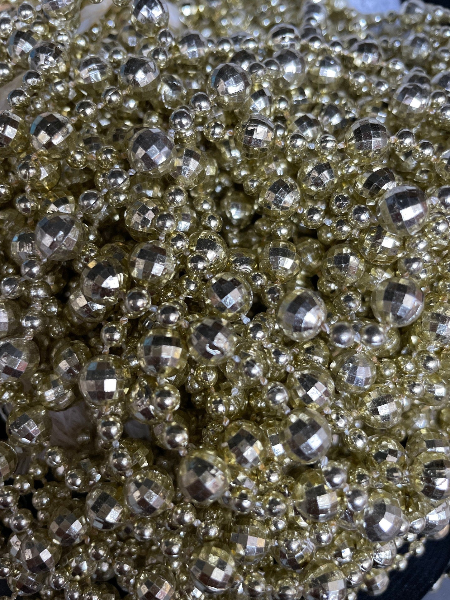 2 mtr Disco Ball Bead Chain, bead chain, silver or gold or black, bead ball chain, ball chain, disco ball chain