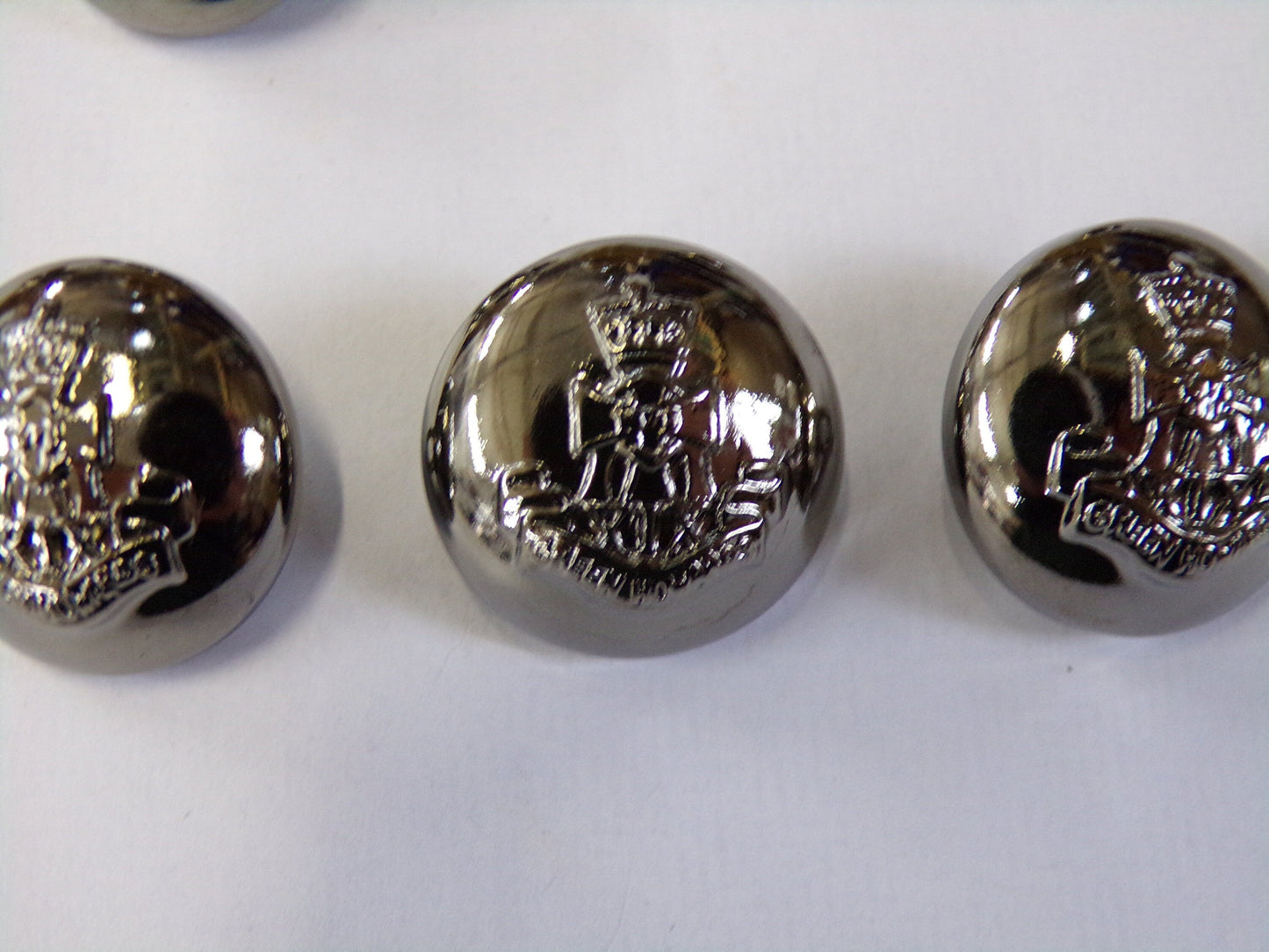 21mm Vintage Style Military Buttons, Gunmetal Buttons, Shank Buttons, Army Buttons, Coat Buttons, Sewing, Craft, military buttons