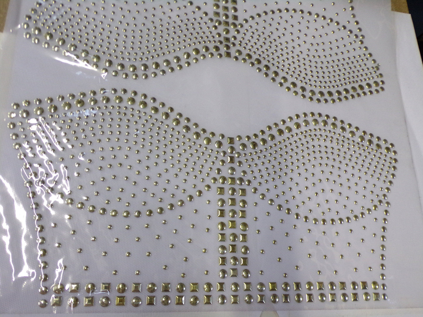 Fancy Gold Applique, Dress decoration, Iron on Patch, Clothing, Decor, Sewing, Craft, Hot Fix, corset studs