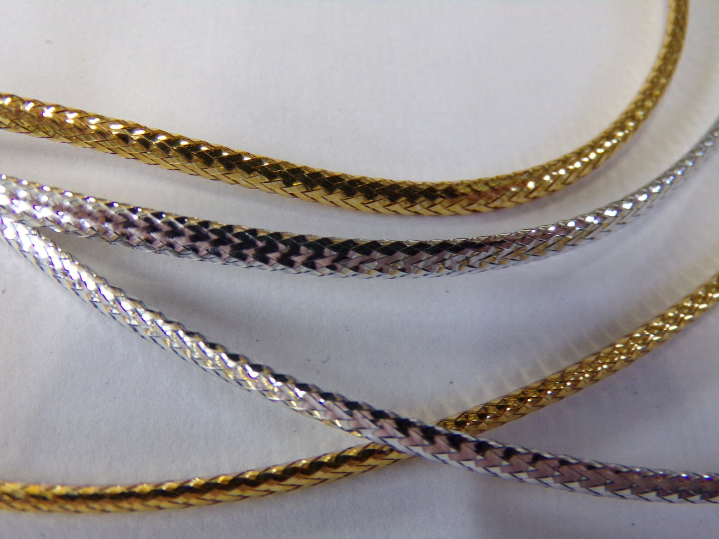 2mm Gold Silver Cord, Metallic Braided Cord, Lurex Cord, Christmas Craft, Jewellery, Hair Crafts, lurex cord, shiny cord, gold cord, silver