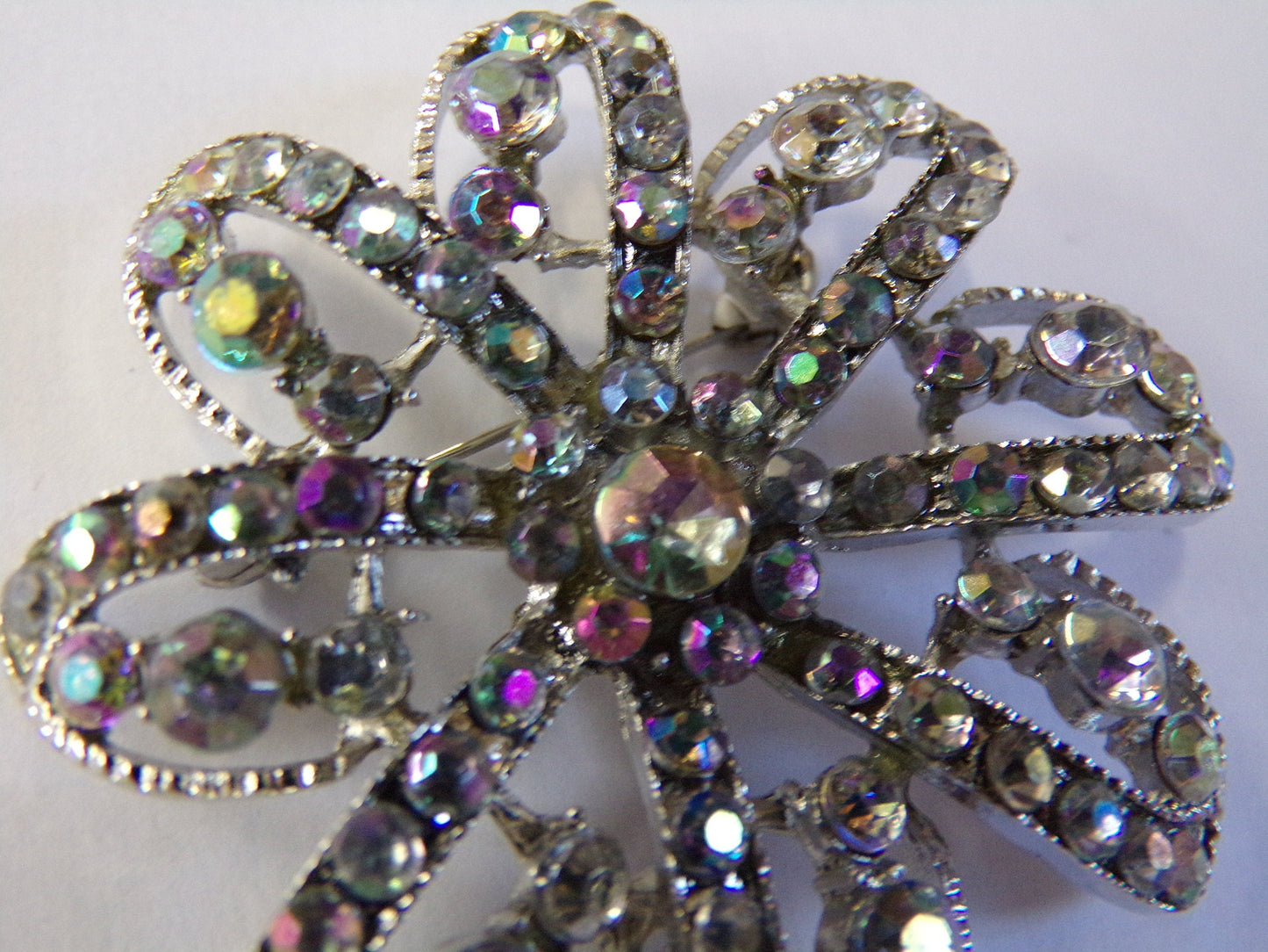 5cm Diamante Flower Brooch, Sparkling Brooch, Rhinestone Jewel, Multi Purposes brooch, , Pin-on Brooch, brooch