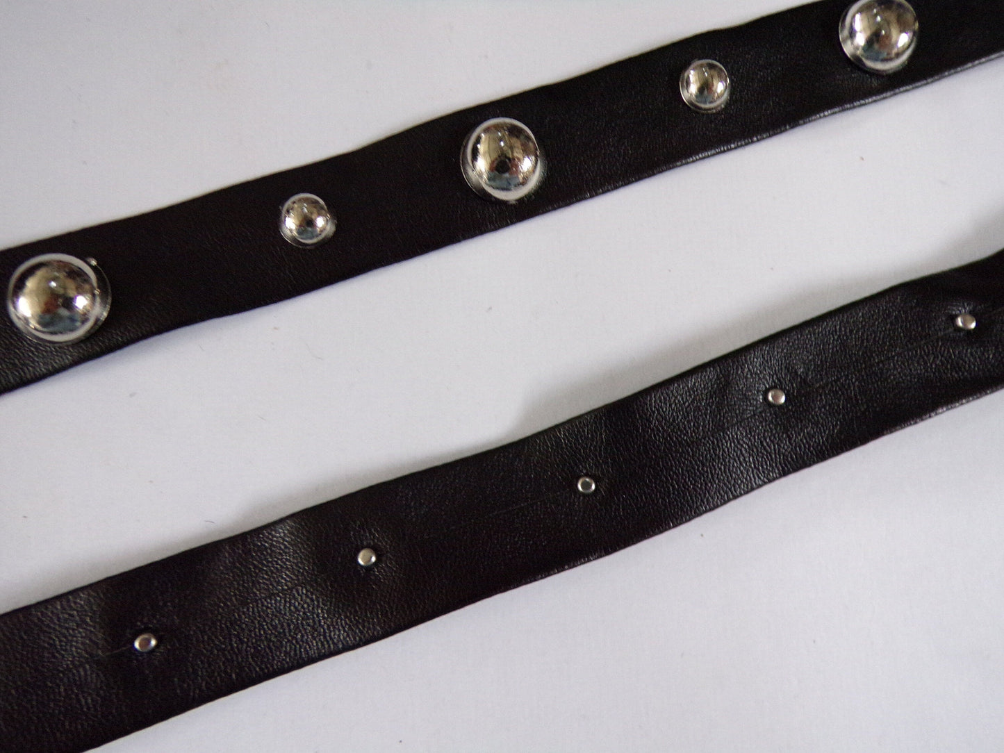 20mm Faux Leather Trim with Metal Studs, Stud Tape, Leather trim, Sewing, Decor, Craft, biker trim, fashion trim, stud trim