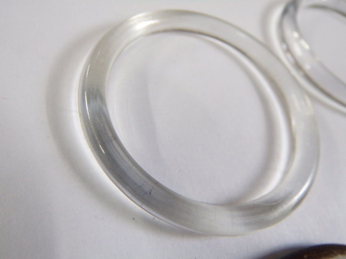 50mm Macrame Rings Clear Brown, Wood Rings, Plastic Rings 50mm Belt Buckle, Bag Clasp Leather Craft Accessories, rings, swimwear