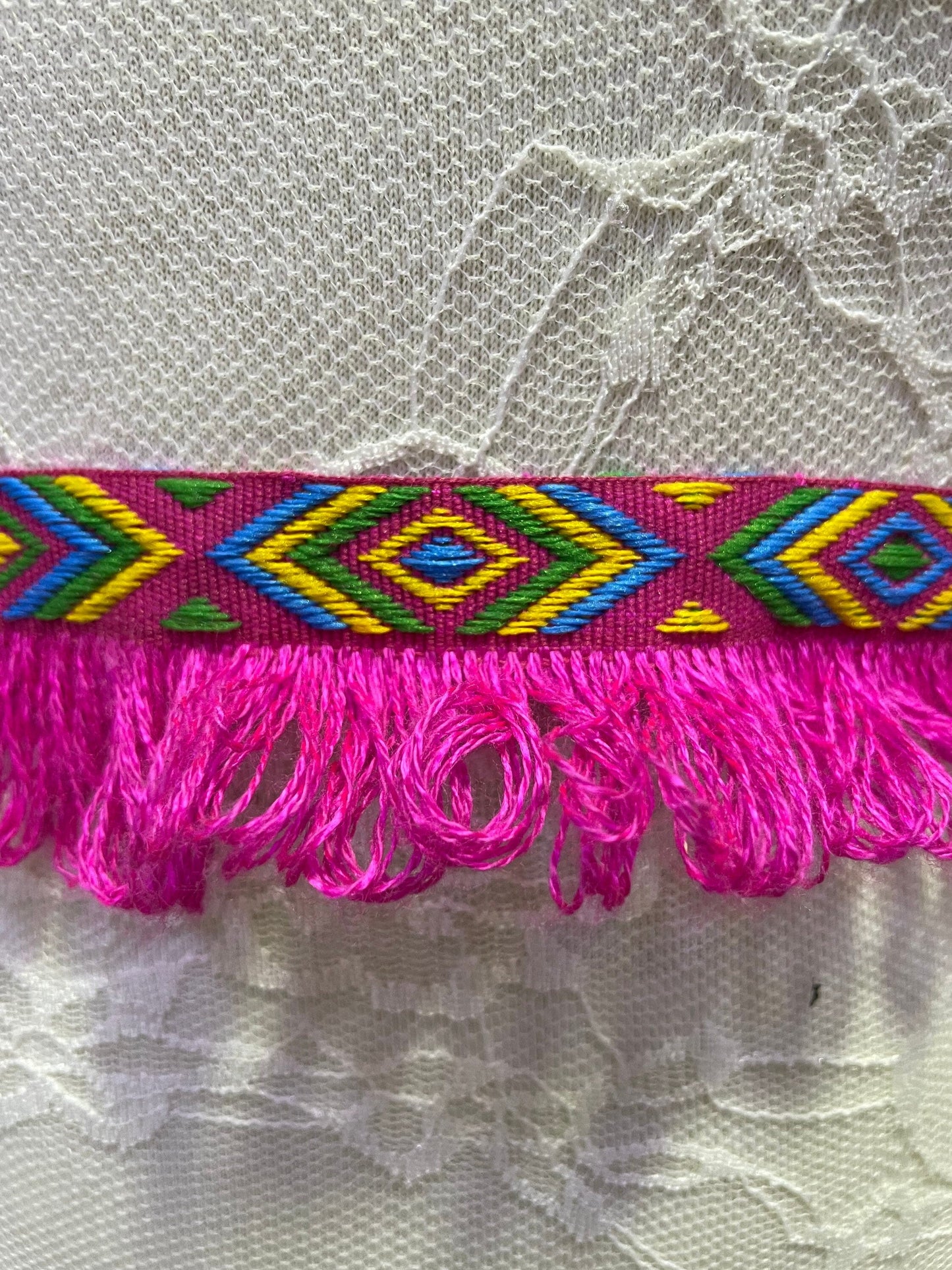 2 cols. Aztec fringe, fringe, Aztec trim, fringe trim, fringing, boho, festival trim, boho trim.