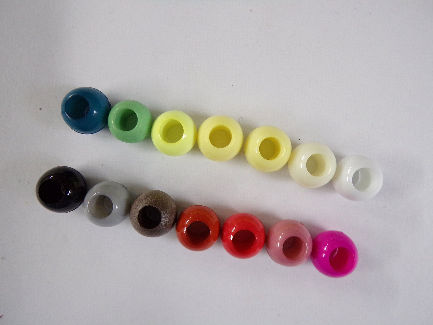 12mm Round acrylic Beads, Macrame beads, Jewel beads, Cord stopper, large hole beads, Jewellery, Craft, beads, colour beads