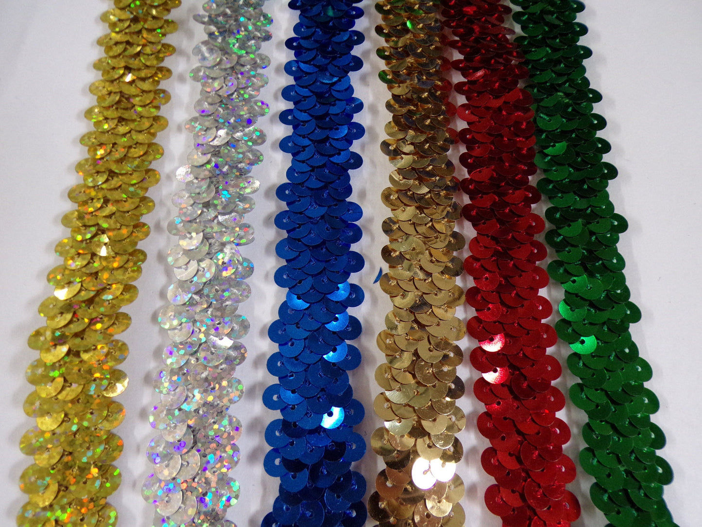 1mtr, 1.8cm wide Sequin Elastic, Sequin Stretch Trim, Sequin band, Stretch sequin Sewing, Craft sequin