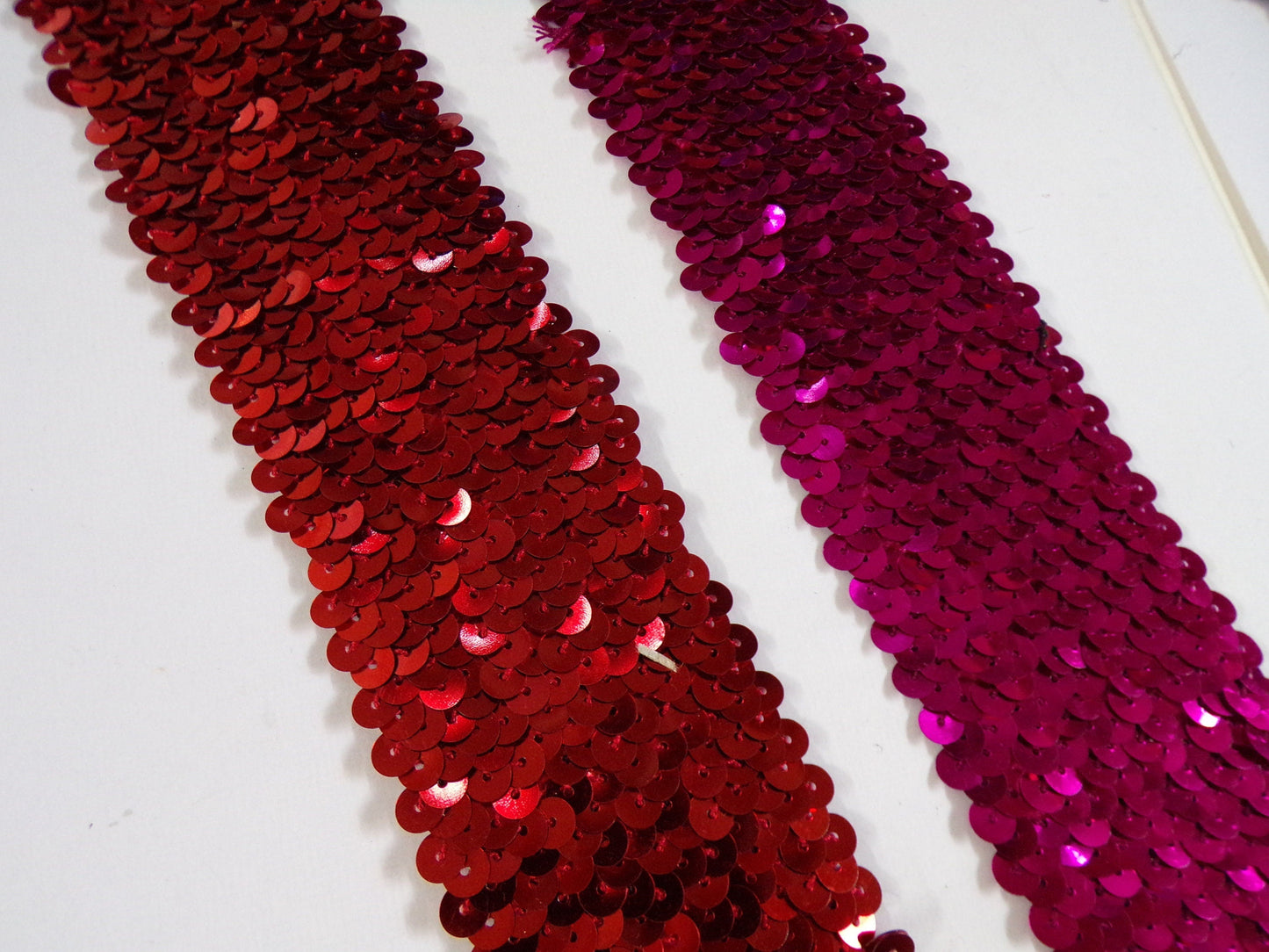 1mtr, 5.4cm wide Sequin Elastic, Sequin Stretch Trim, Sequin band, stretch sequin Sewing, Hair Craft, Decor