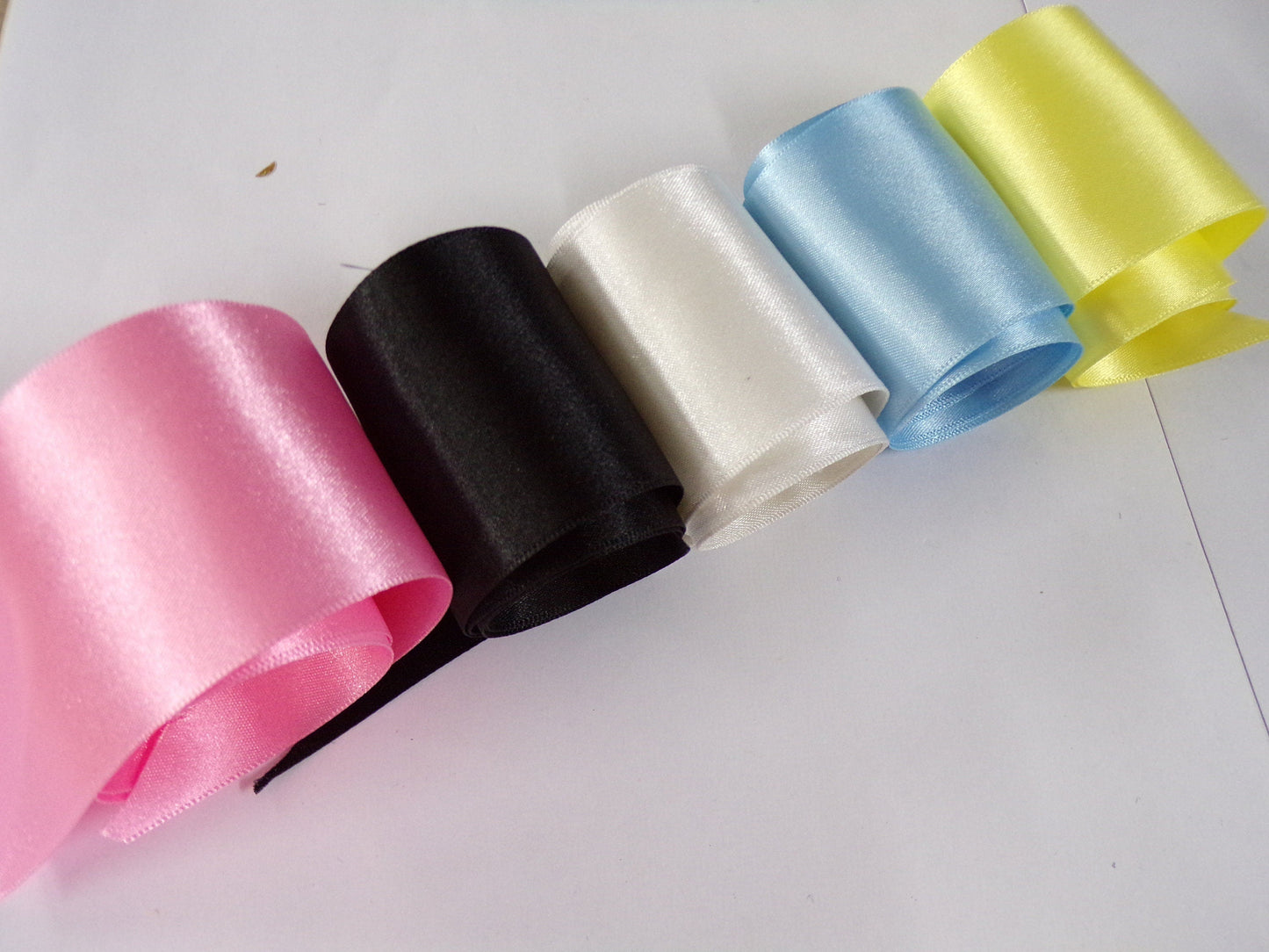50mm Double Side Satin Ribbon, Double Faced Satin Ribbon, nylon ribbon, 5cm ribbon