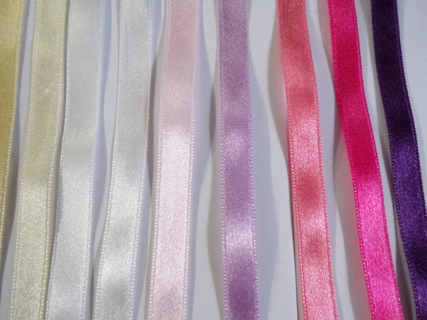 10mm Satin Ribbon, Double Side Satin Ribbon 14 colours, Double Faced Satin Ribbon, nylon ribbon