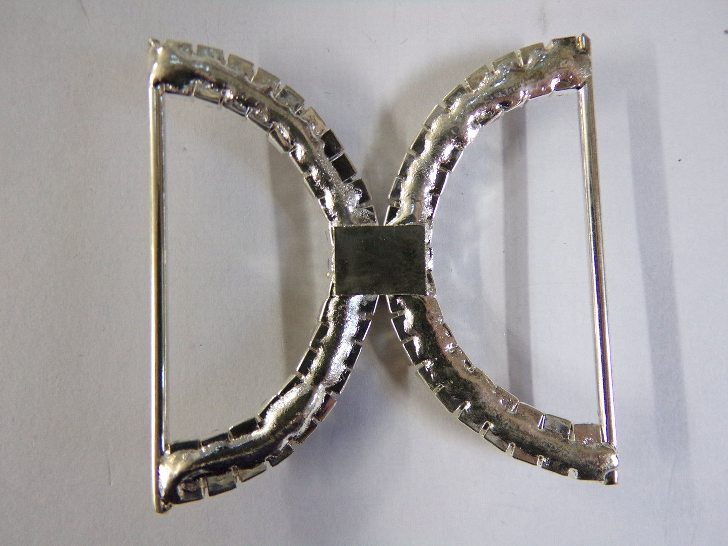 Diamante Crystal Buckle, Silver Rhinestones Buckle for Wedding Decoration, Belts, Bags, Lingerie, Swimwear, double d buckle