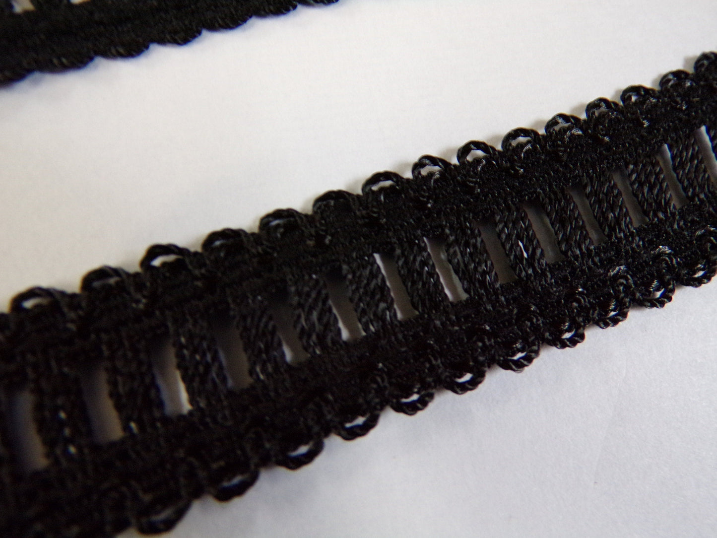 20mm wide Decorative Black Trim, Lace Trim for Sewing, Decor, Craft, lining trim, ladder trim, lingerie lace