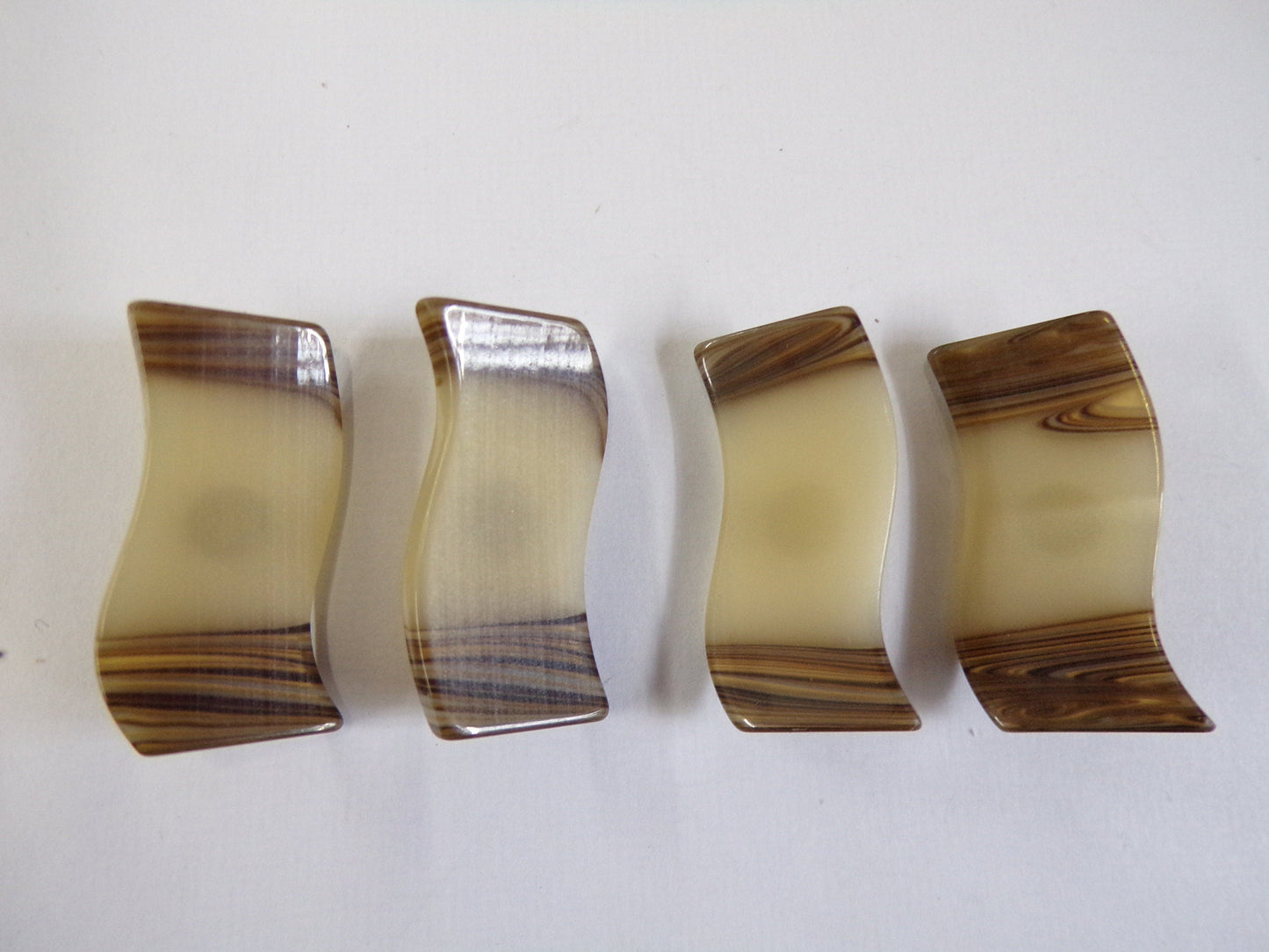 Large Marble Buttons, Shank Buttons, Vintage Buttons, Coat Buttons, Sewing Buttons, odd shape buttons, 6 pcs