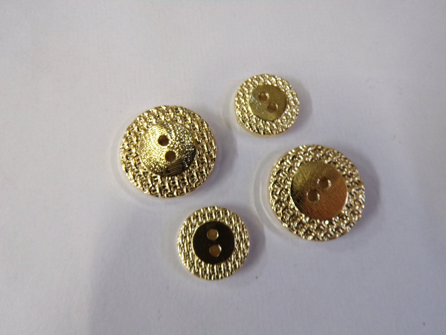 6pcs, Gold or Antique brass buttons, Flat Woven Buttons, 2-hole Buttons, Clothing, knitwear buttons, buttons, gold buttons, brass buttons