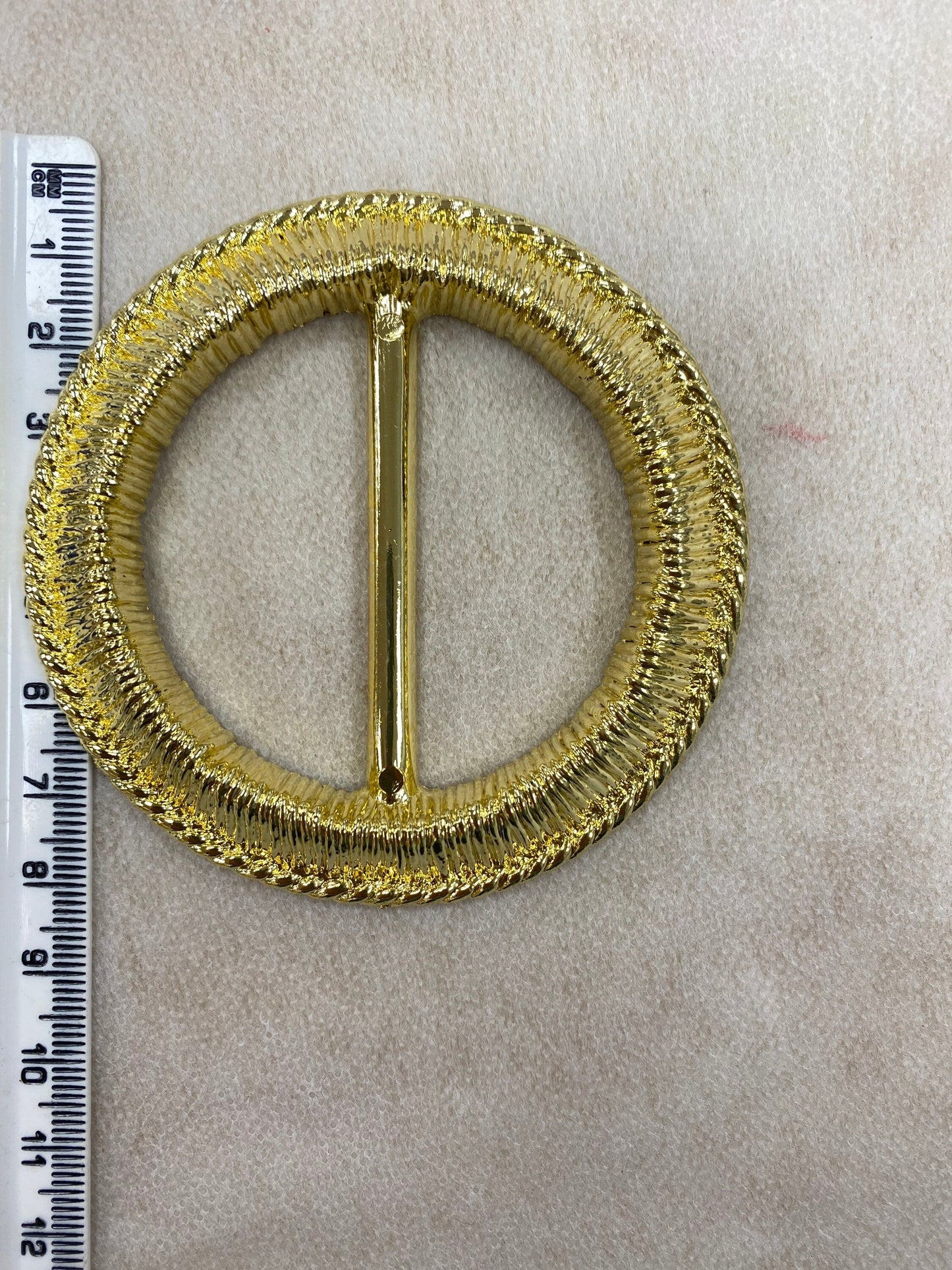 8cm Buckle, Gold Plastic Buckle, Dress Buckle