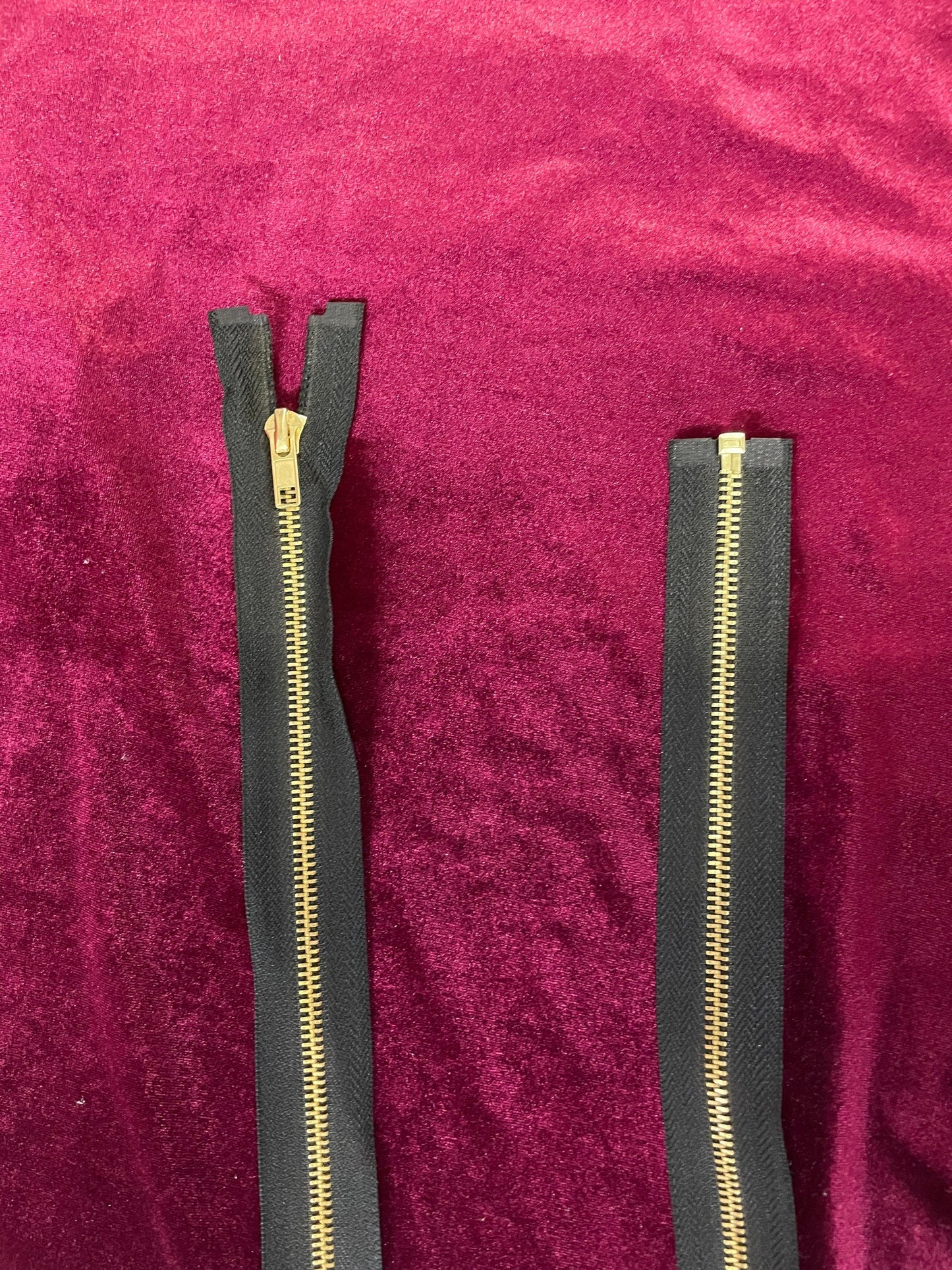 22”, 24”,35” zip, gold zip, open end jacket zip, jacket zip, dress zip, metal open zip, long zip