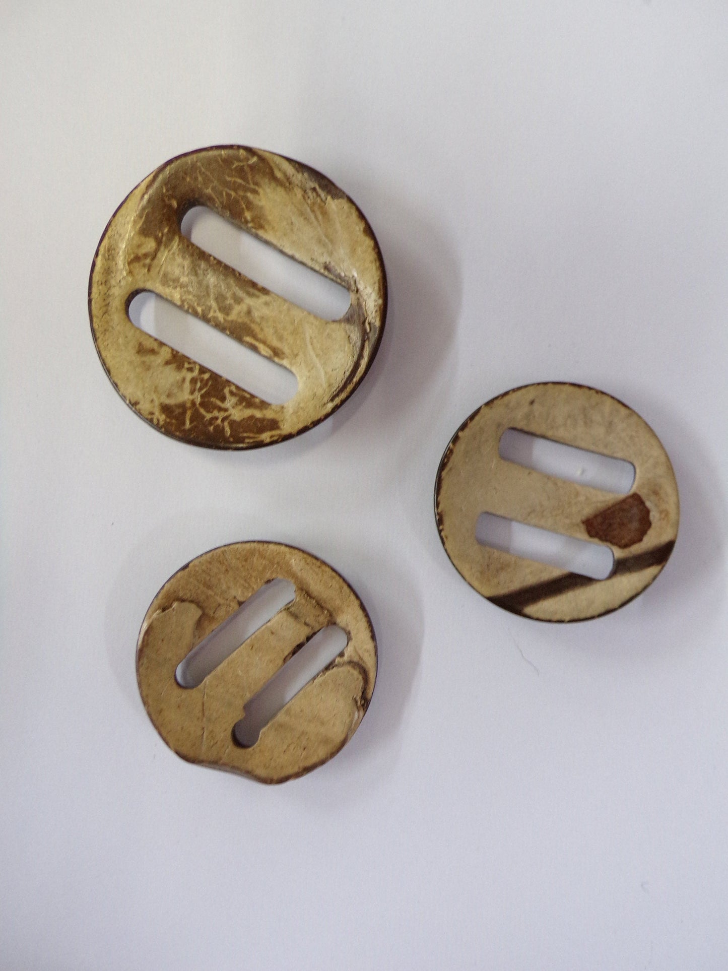 1pcs Coconut Light Weight Buckle, Natural Buckle, Macrame rings, Knitting, Sewing, Craft