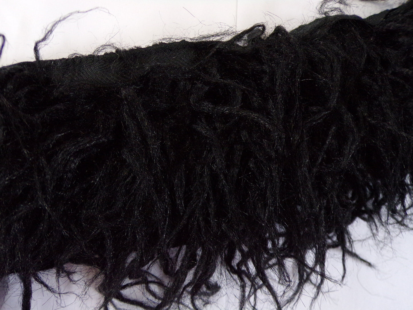 10cm wide Super Soft Black and White Fur for Edging, Artificial fur for Handcraft, Fur, Couture, Fashion fur, Faux fur