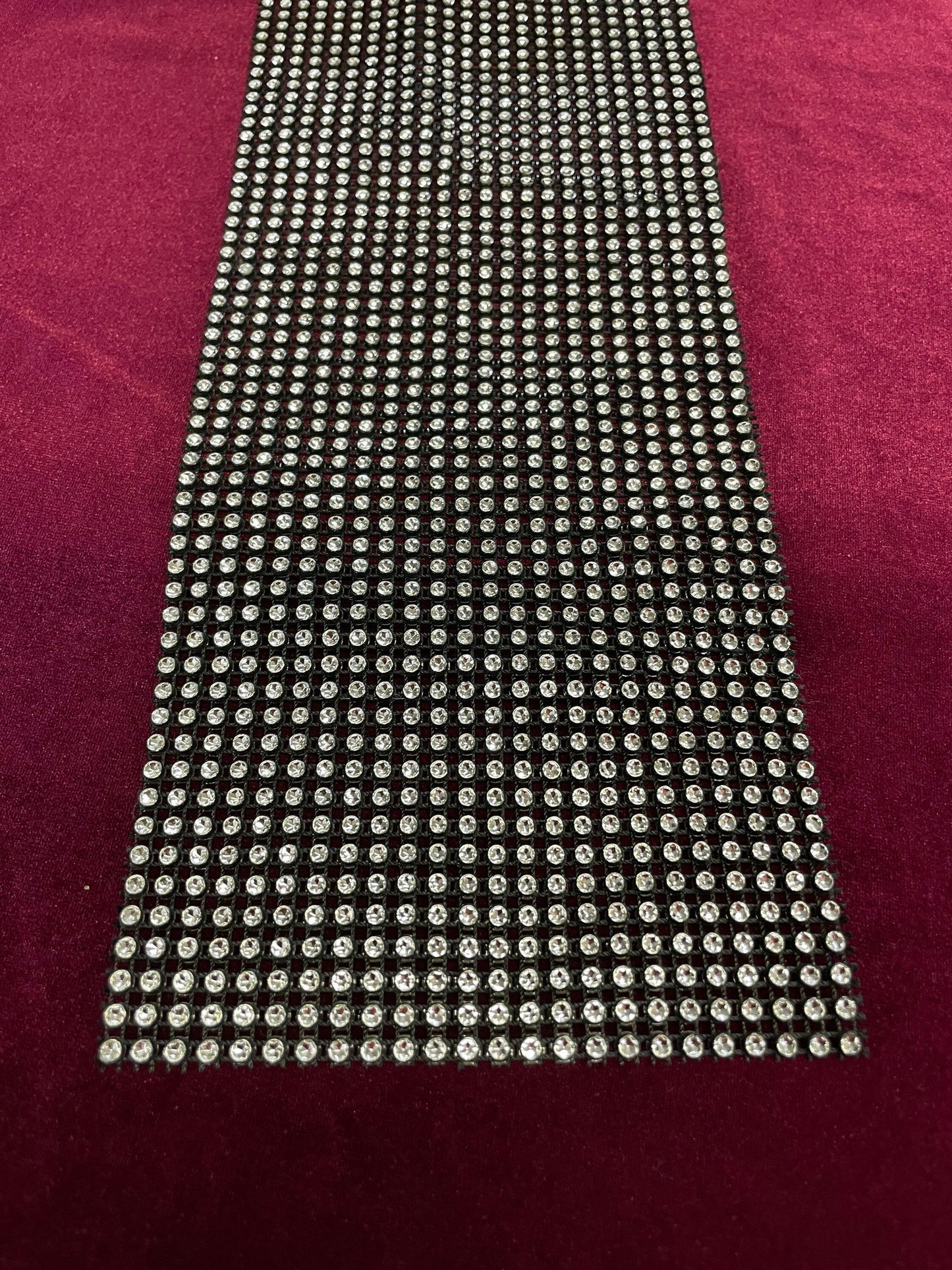Imit diamanté, imit rhinestone tape, embellishment, diamanté trimming, 12.5cm width