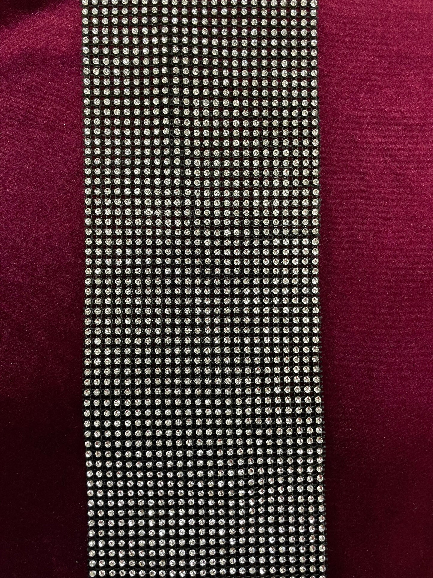 Imit diamanté, imit rhinestone tape, embellishment, diamanté trimming, 12.5cm width