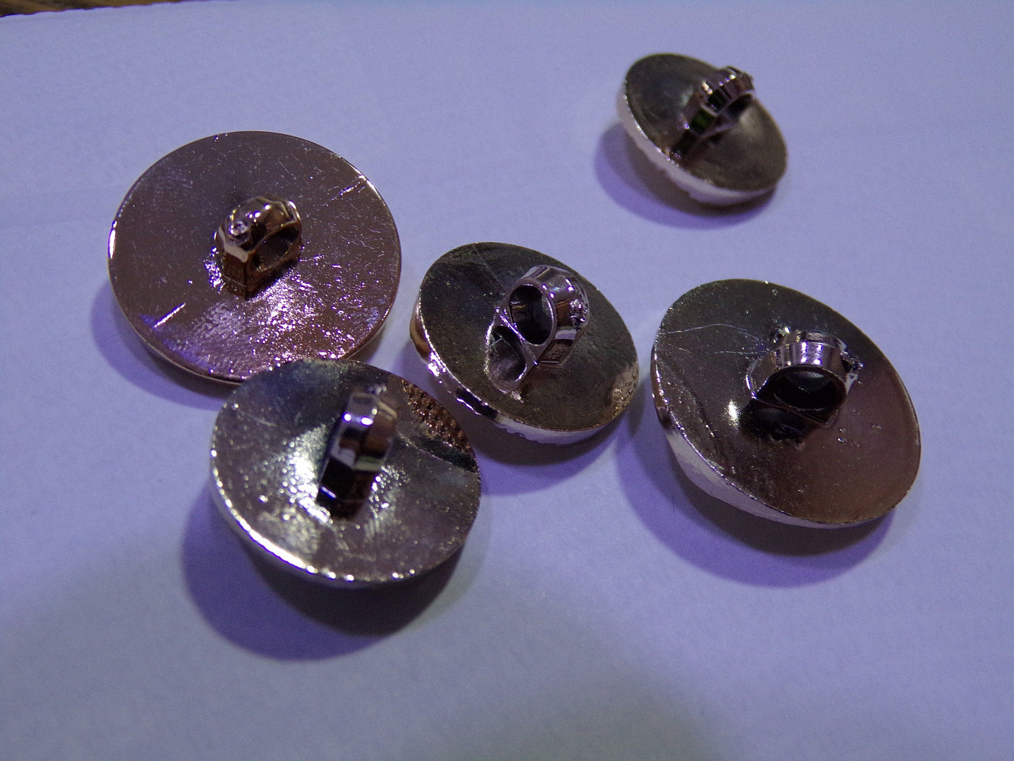 6pcs, Gold Buttons with 3D Effect, Shank Buttons 18mm(28L) 21mm (34L) Sewing Buttons, gold buttons, shank buttons, fashion buttons