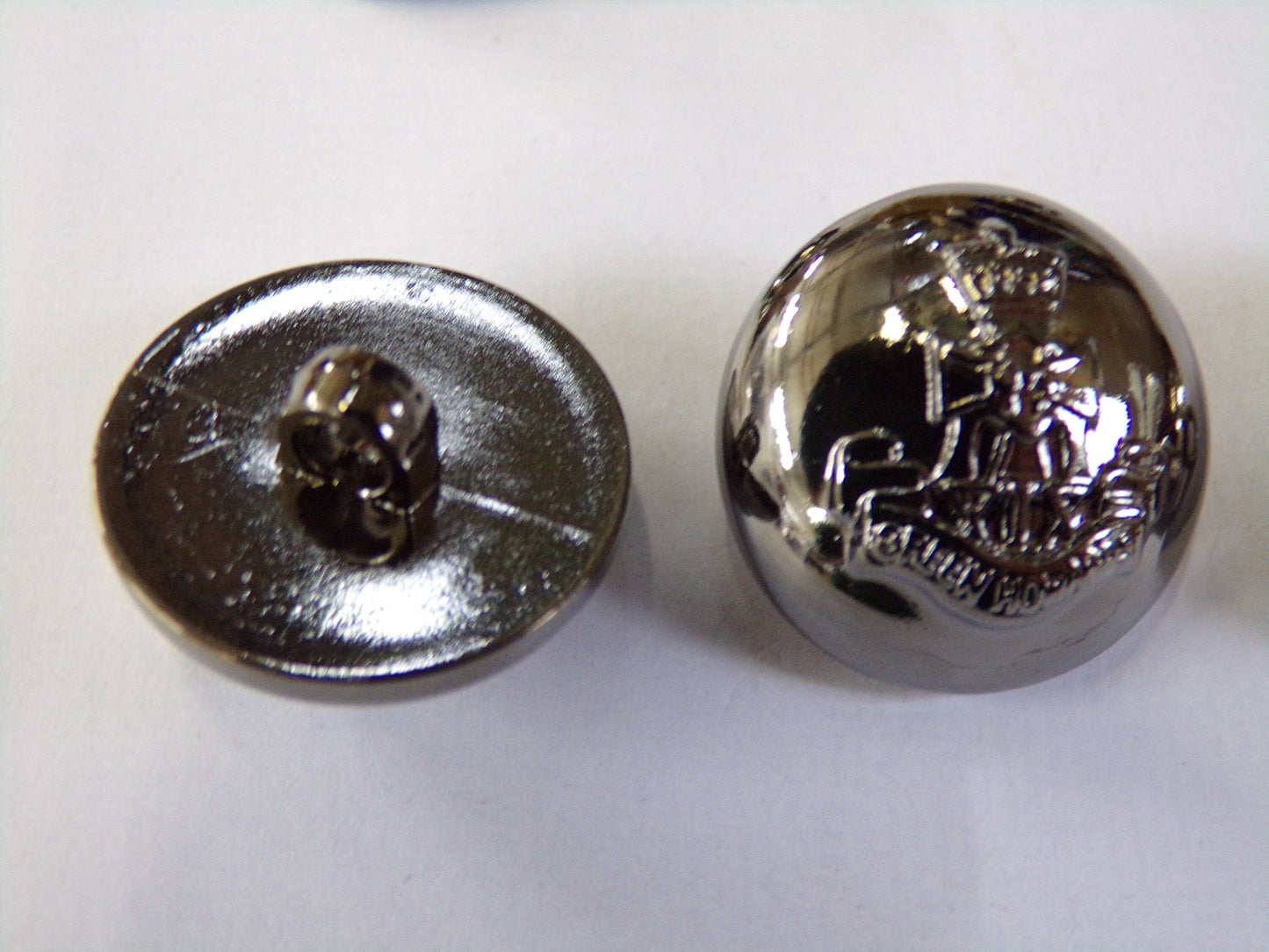 21mm Vintage Style Military Buttons, Gunmetal Buttons, Shank Buttons, Army Buttons, Coat Buttons, Sewing, Craft, military buttons