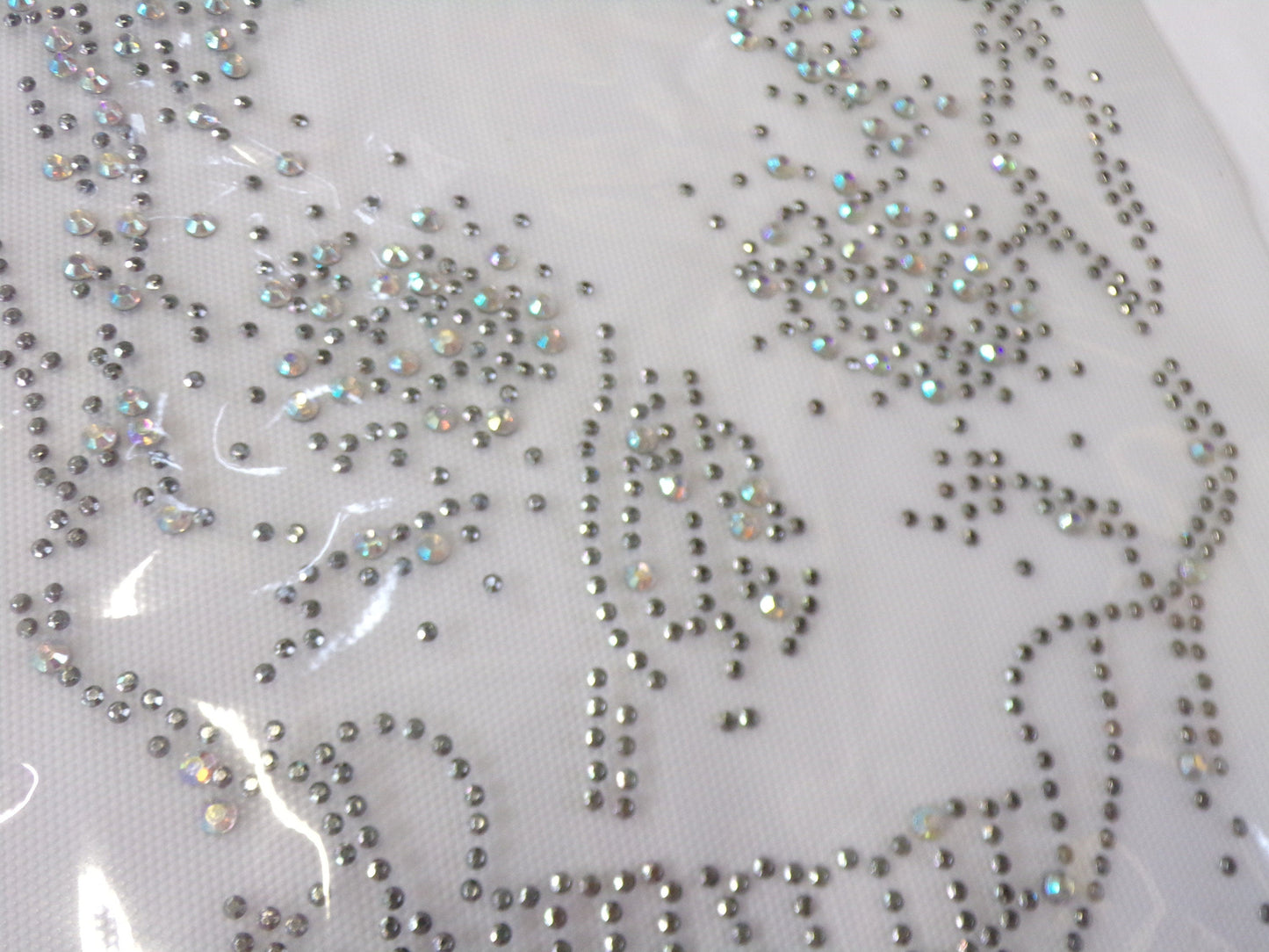 Diamante Silver Skull Applique, Iron on Patch, Clothing, Decor, Sewing, Craft, Hot Fix, skull iron on, skull