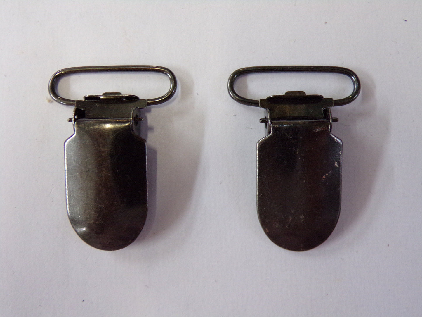2pcs, Metal Suspender Clips, Snap Hook Buckle, Metal Suspender Clips, Slider Trigger, lingerie clasp. Suspender accessories, lingerie clips