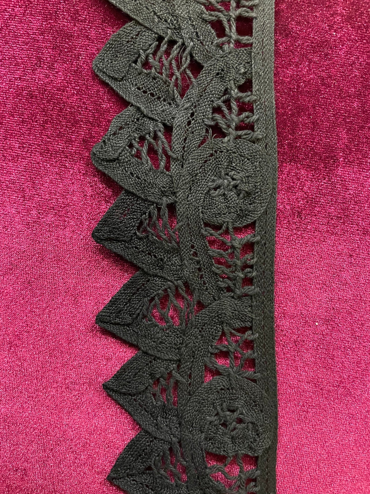 Crochet lace, black lace, 5.5cm width lace, lace, delicate lace, lace decor