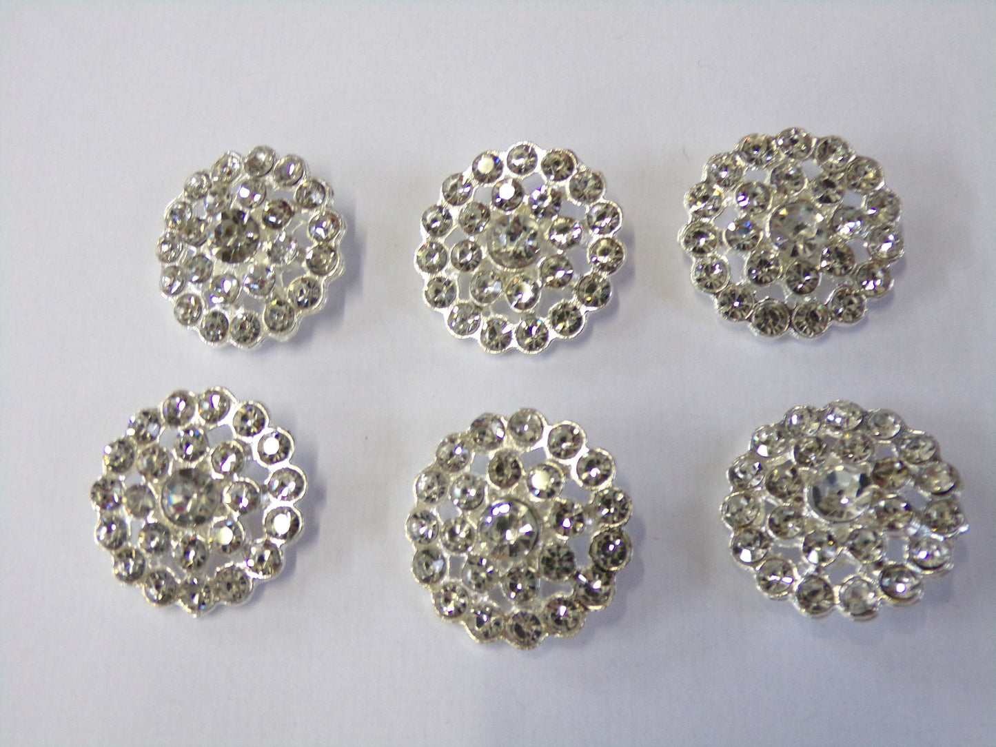 20mm Rhinestone buttons, Bridal Buttons, Fashion Diamante button, Crystal Buttons, Shank Buttons, Sewing Buttons, crystal buttons, diamante