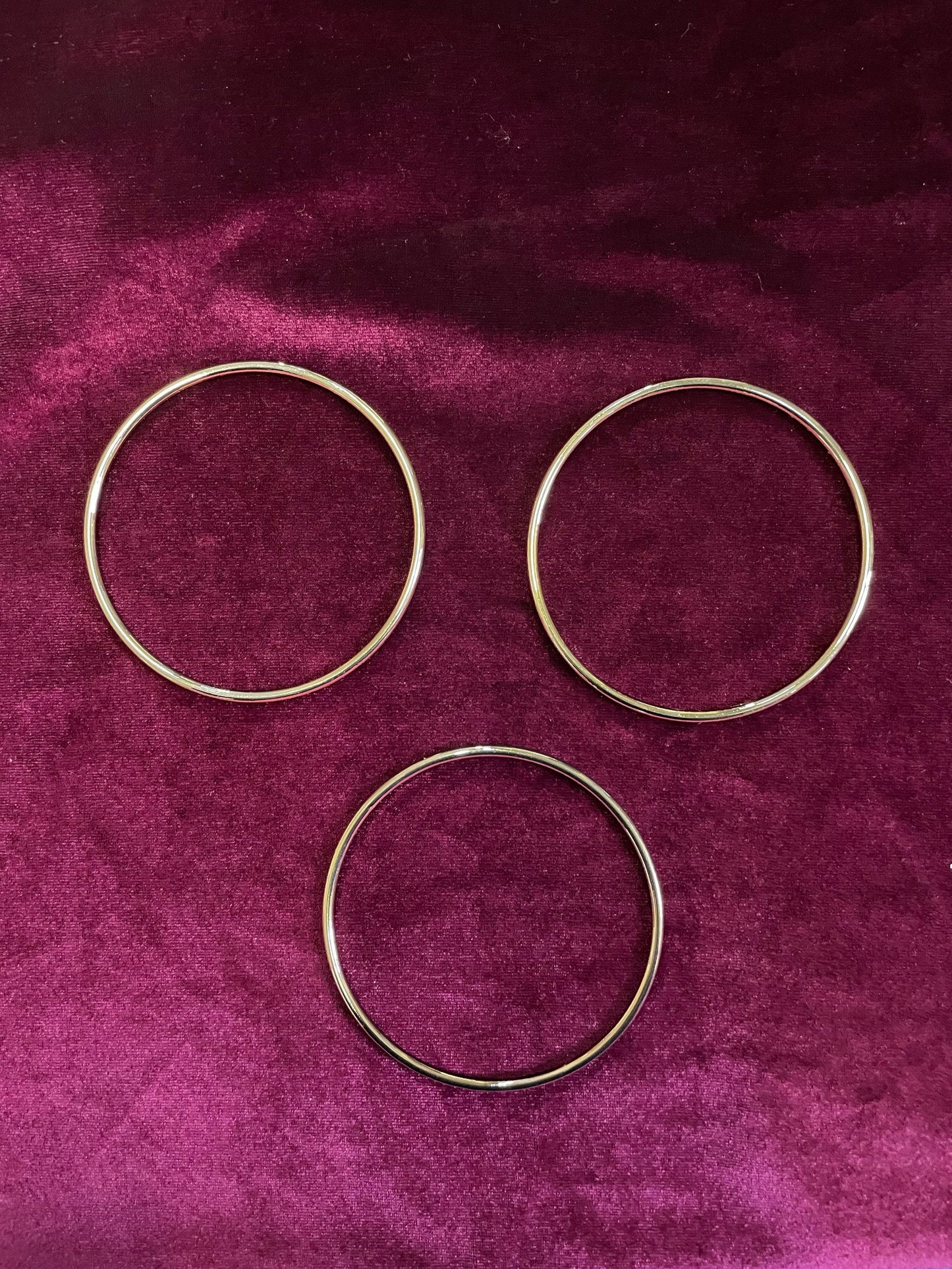 8.5cm diameter ring, large ring, gold ring, metal hoop, metal ring