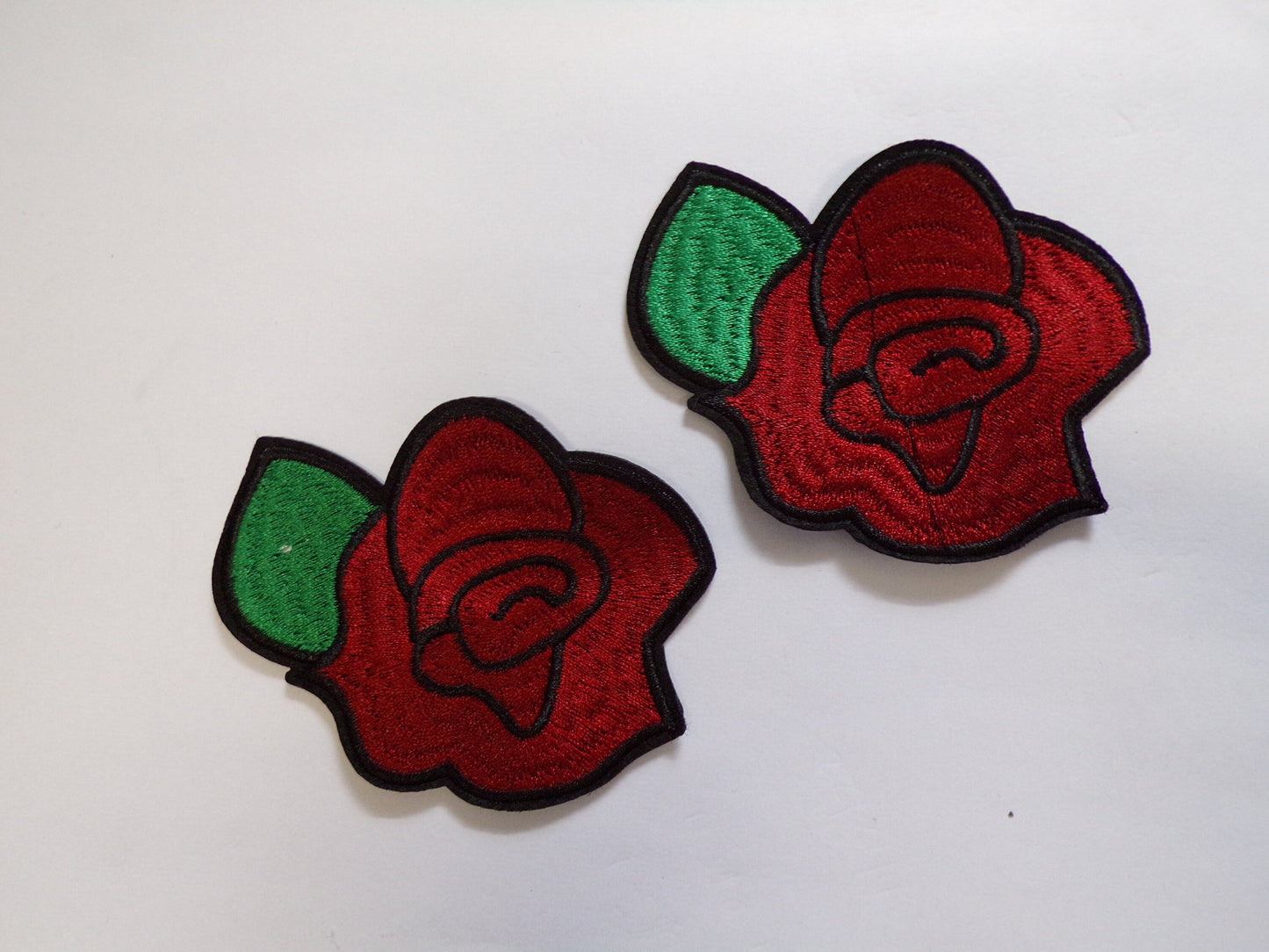 Rose Motif Fancy Appliques, Iron on Embroidered Patch, Sewing Patch, Glue on Patch