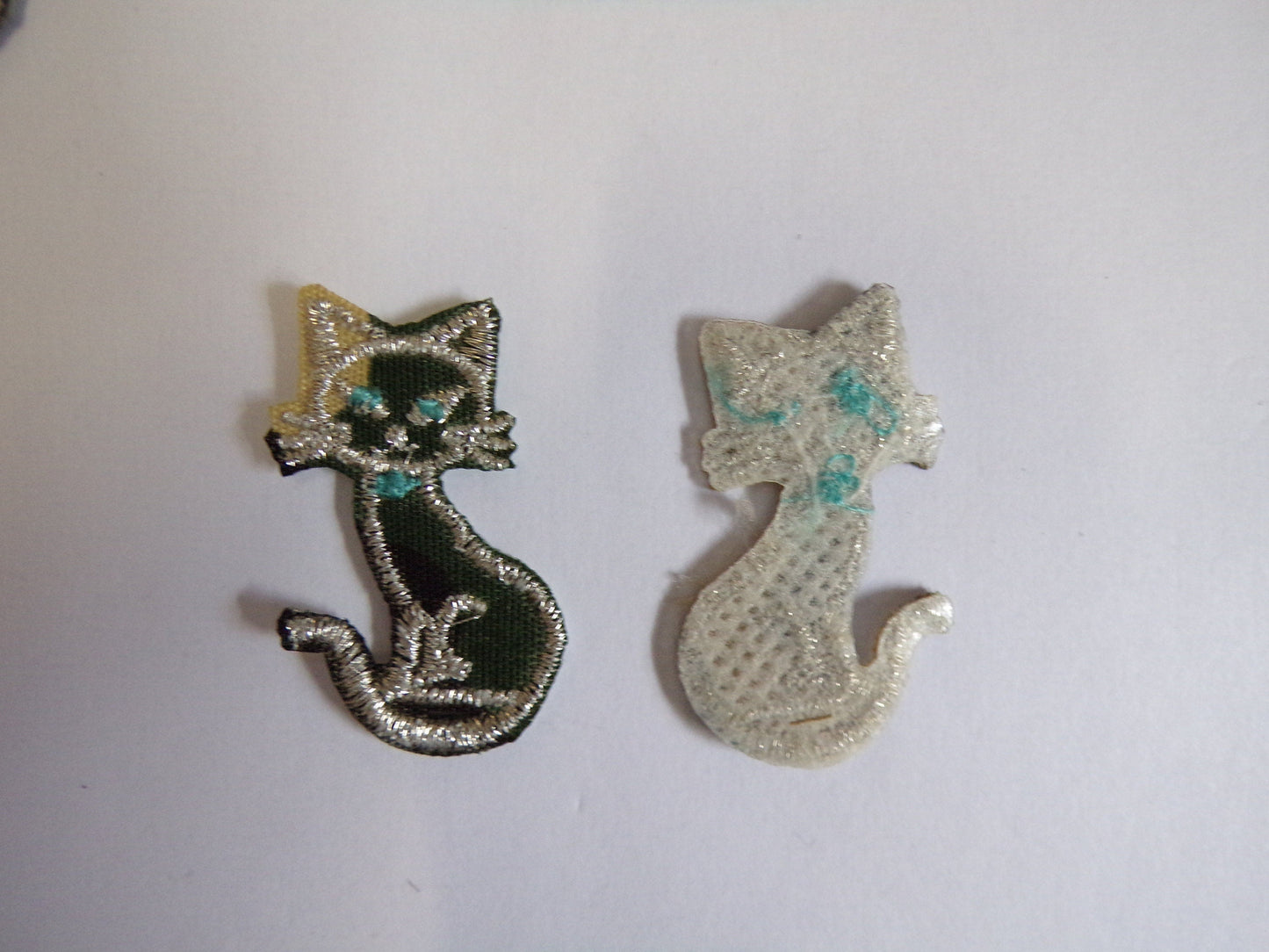 4pcs Fancy Cat Appliques, Iron on Embroidered Patch, Sewing Patch, Decoration, Sewing, Craft