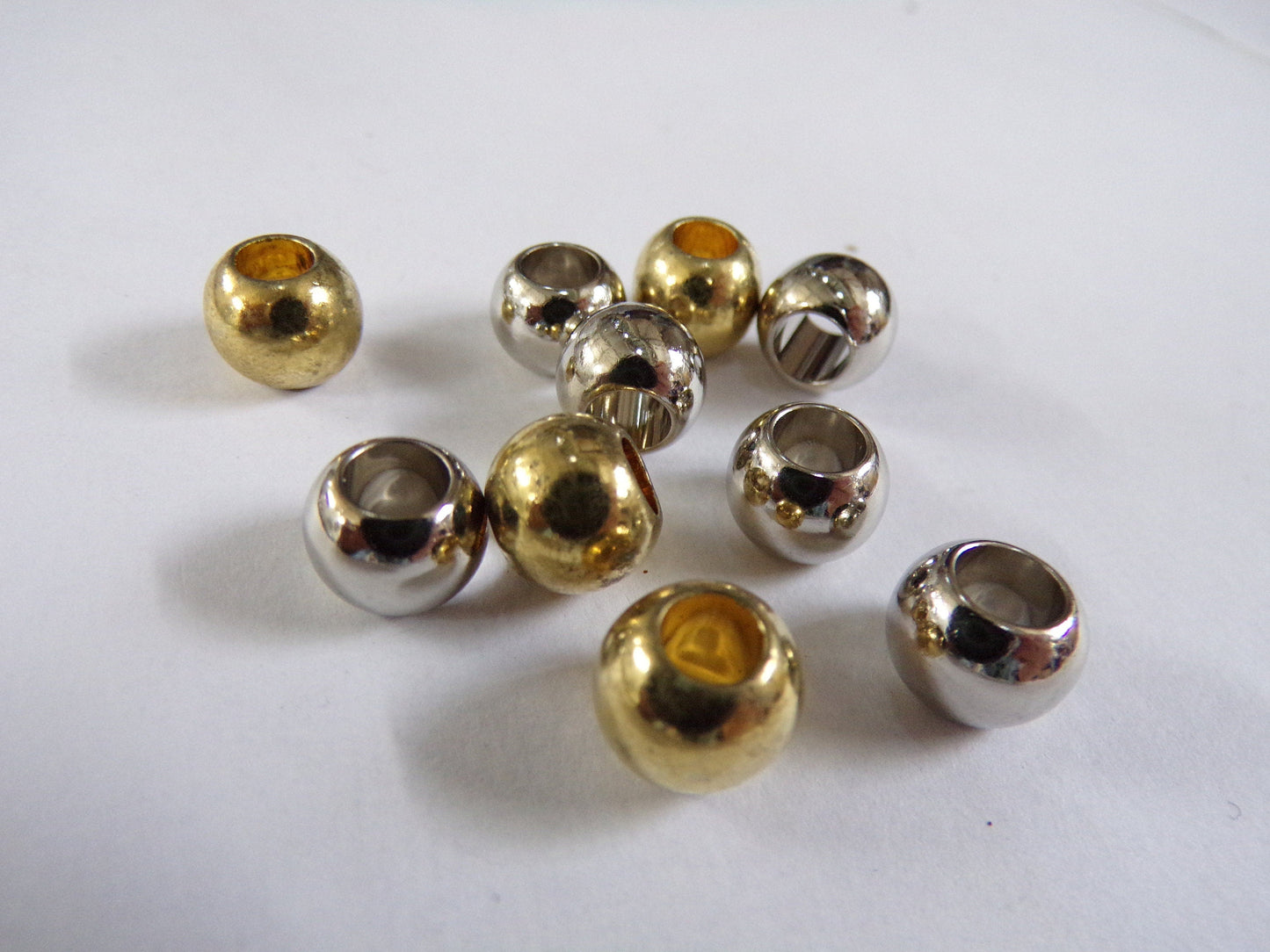 10mm Round acrylic Beads, Macrame beads, Jewel beads, Cord stopper, large hole beads, Jewellery, Craft, beads, colour beads