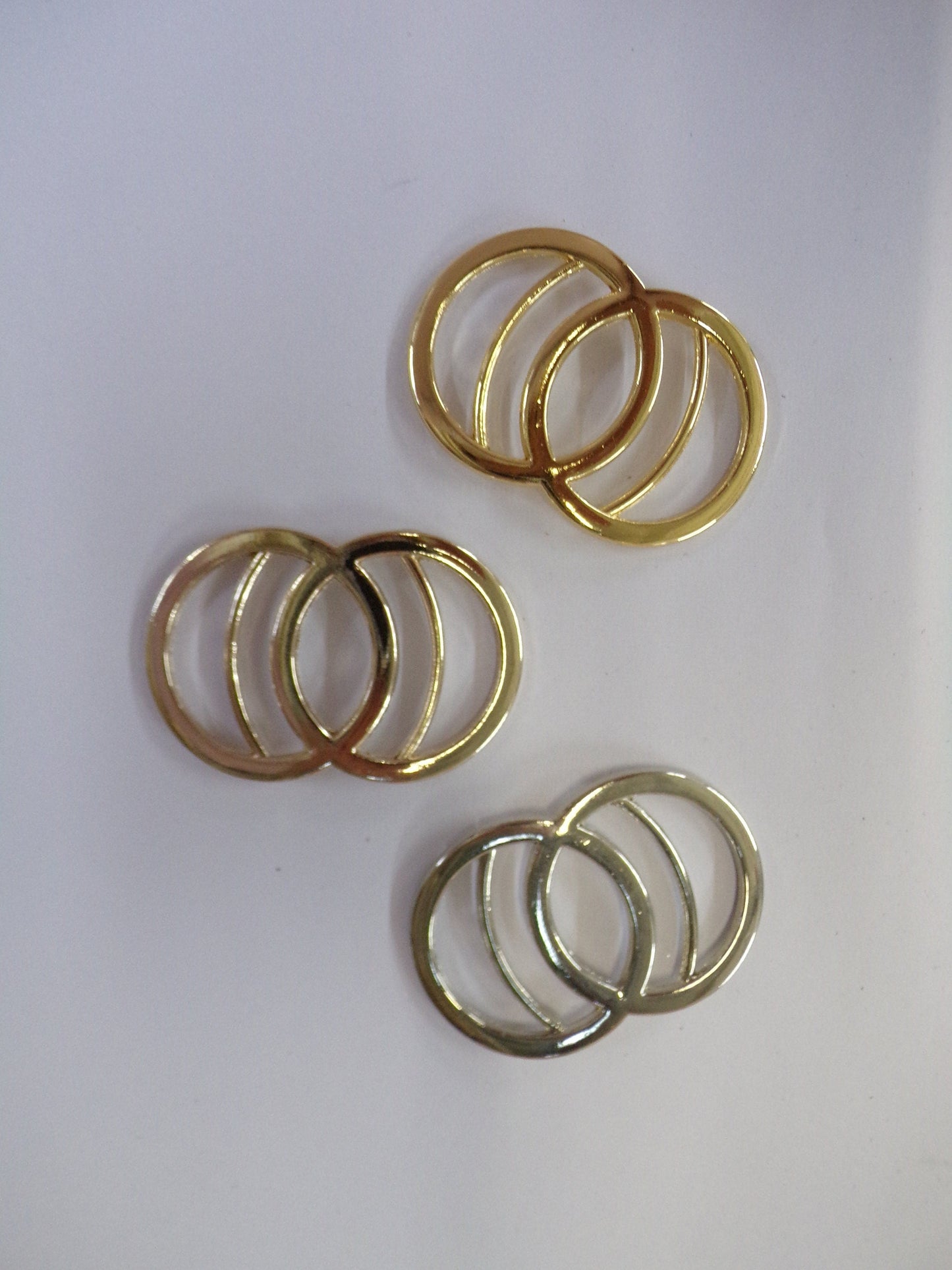 Gold, Silver, light gold, Metal Buckle for Wedding Decoration, Belts, Bags, Lingerie, Swimwear, Double circle Buckle, fashion buckle, buckle