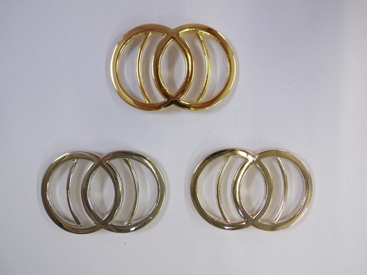Gold, Silver, light gold, Metal Buckle for Wedding Decoration, Belts, Bags, Lingerie, Swimwear, Double circle Buckle, fashion buckle, buckle