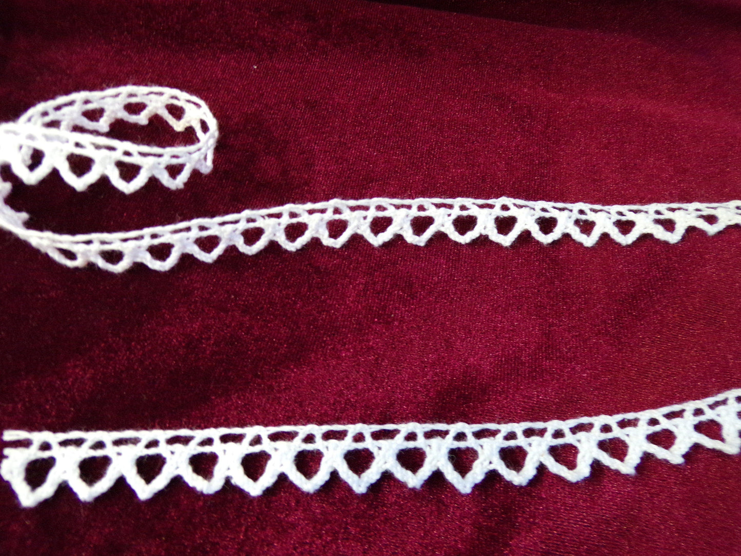 1mtr, Cotton Decorative Thin Tim, Cotton Lace Trim, Vintage Lace, Sewing Lace Trim, Cotton picot, picot, cotton edging, cotton ric Rac