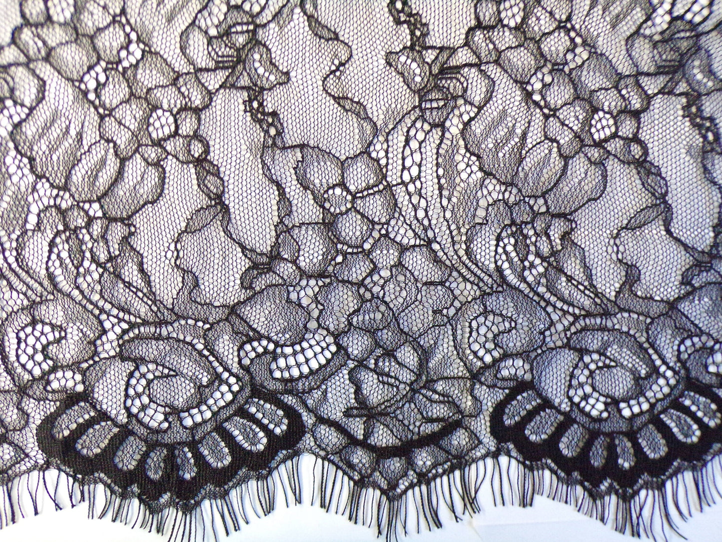1mtr, 30cm Eyelash Lace Trim, Black French Lace, Eyelash Lace for Lingerie, Tops, Dresses, Decoration, Craft