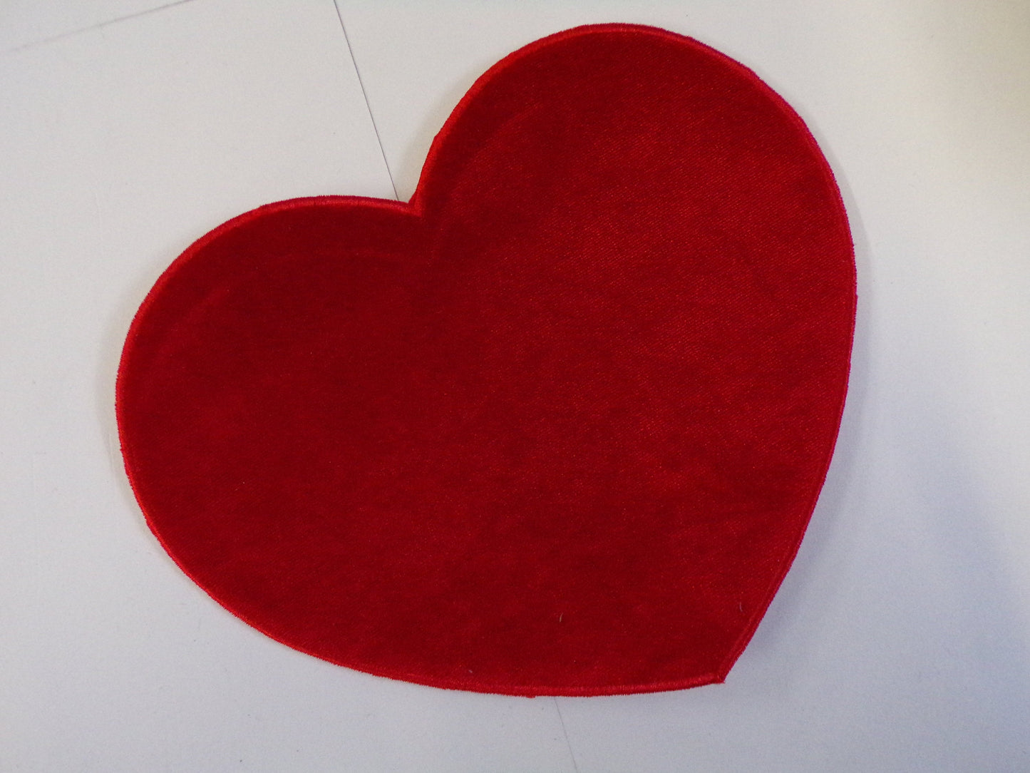 Large Velvet Heart Applique, Iron on Heart Patch, Velvet Heart, Decor, Sewing, Valentines, heart patch, heart, red heart, love heart