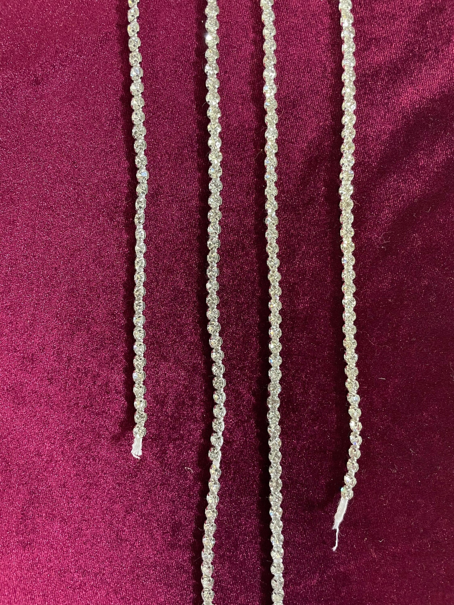 Diamanté on cord, A grade stones easy sew, diamante on string, diamanté strapping, diamanté, fashion cord, diamanté string, diamanté tape