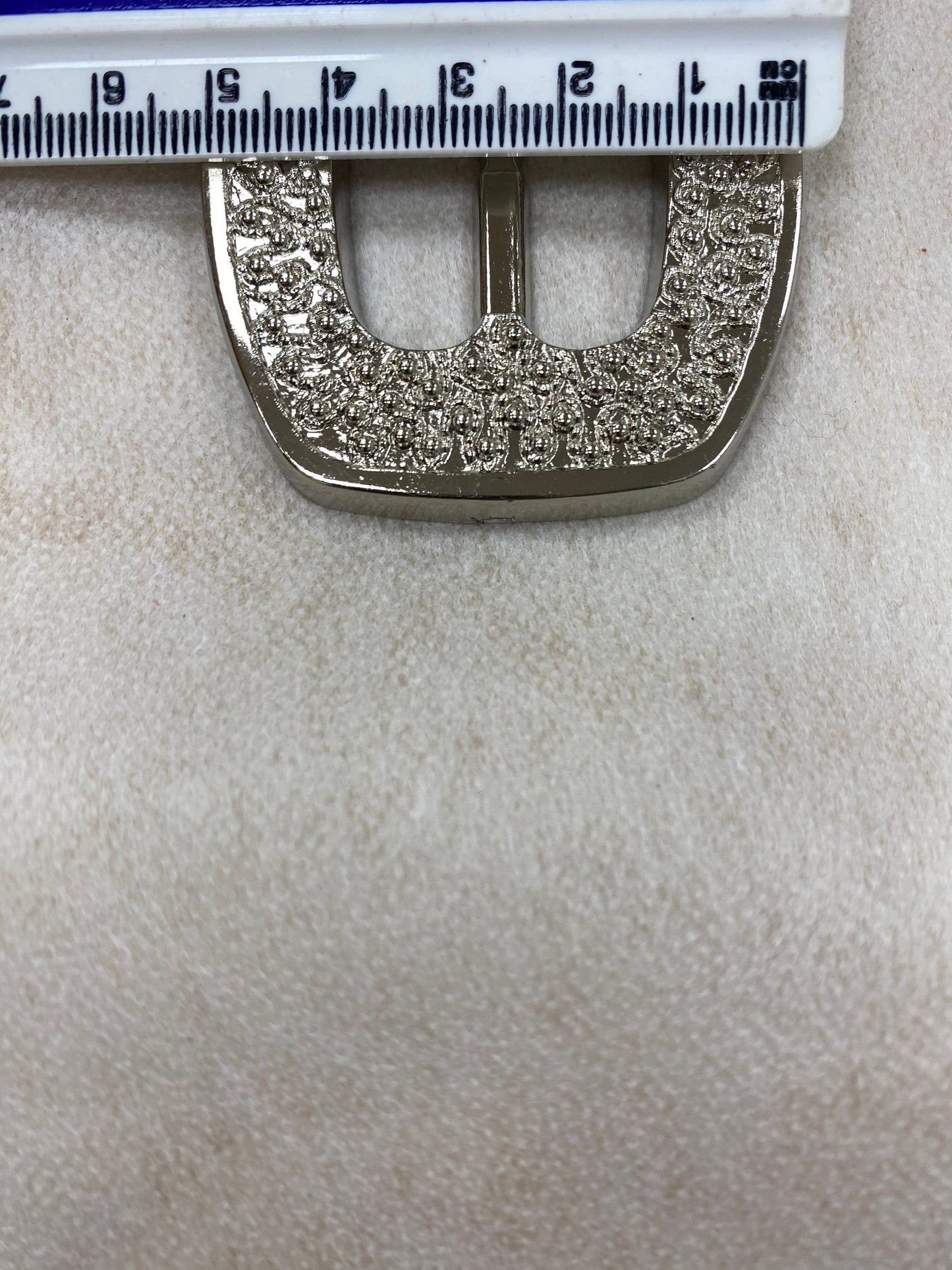 Plastic Buckle, silver colour, light weight silver plastic