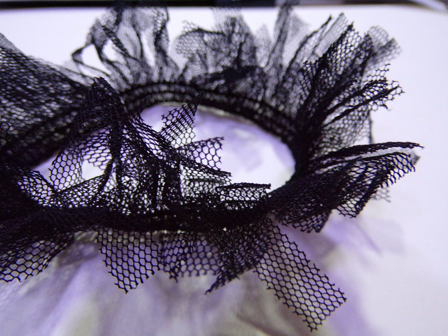 Elasticated Mesh Trim, Elastic Lace Trim, Mesh, Elastic, Lingerie, Dancewear, Home Decor