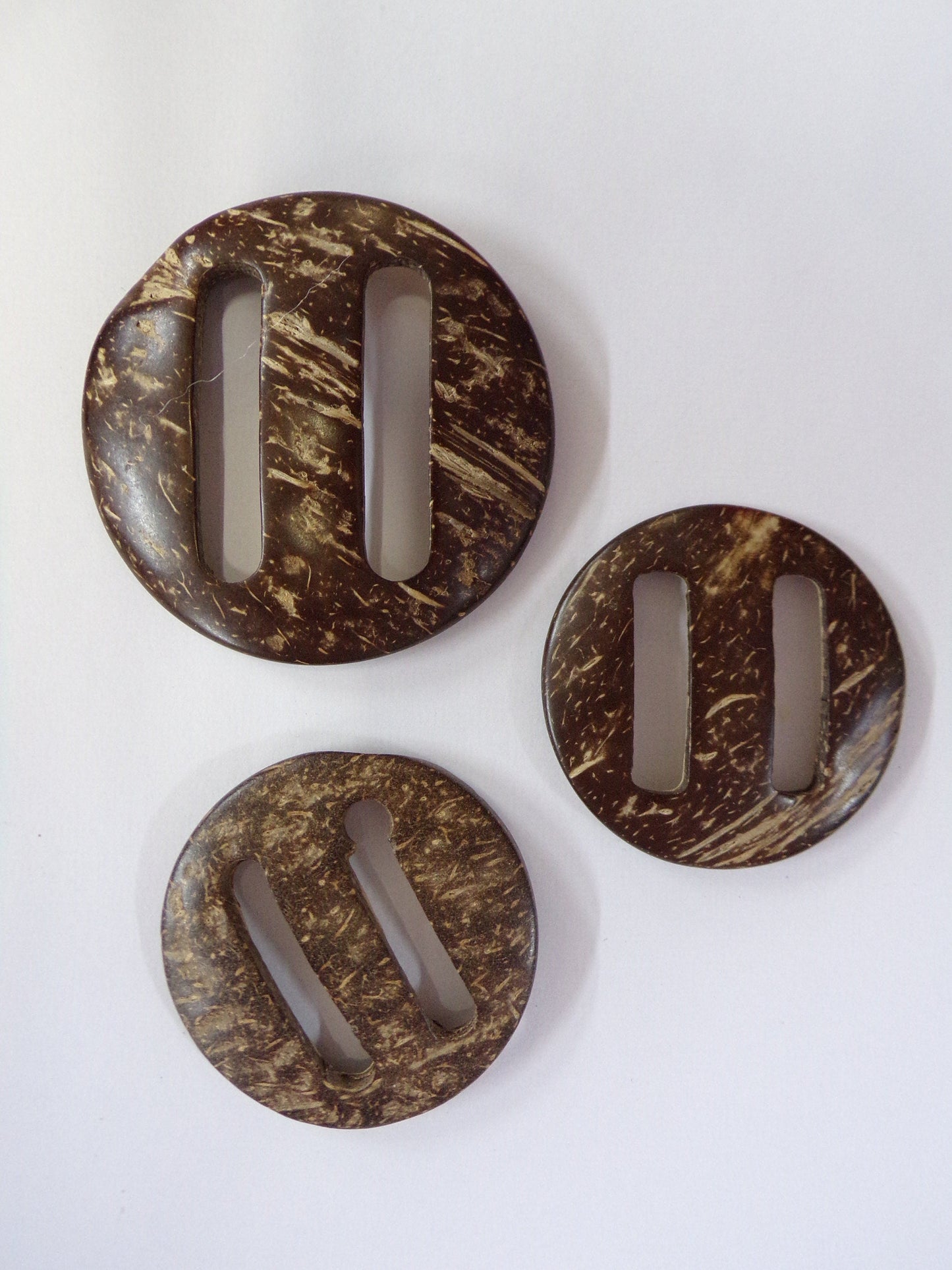 1pcs Coconut Light Weight Buckle, Natural Buckle, Macrame rings, Knitting, Sewing, Craft