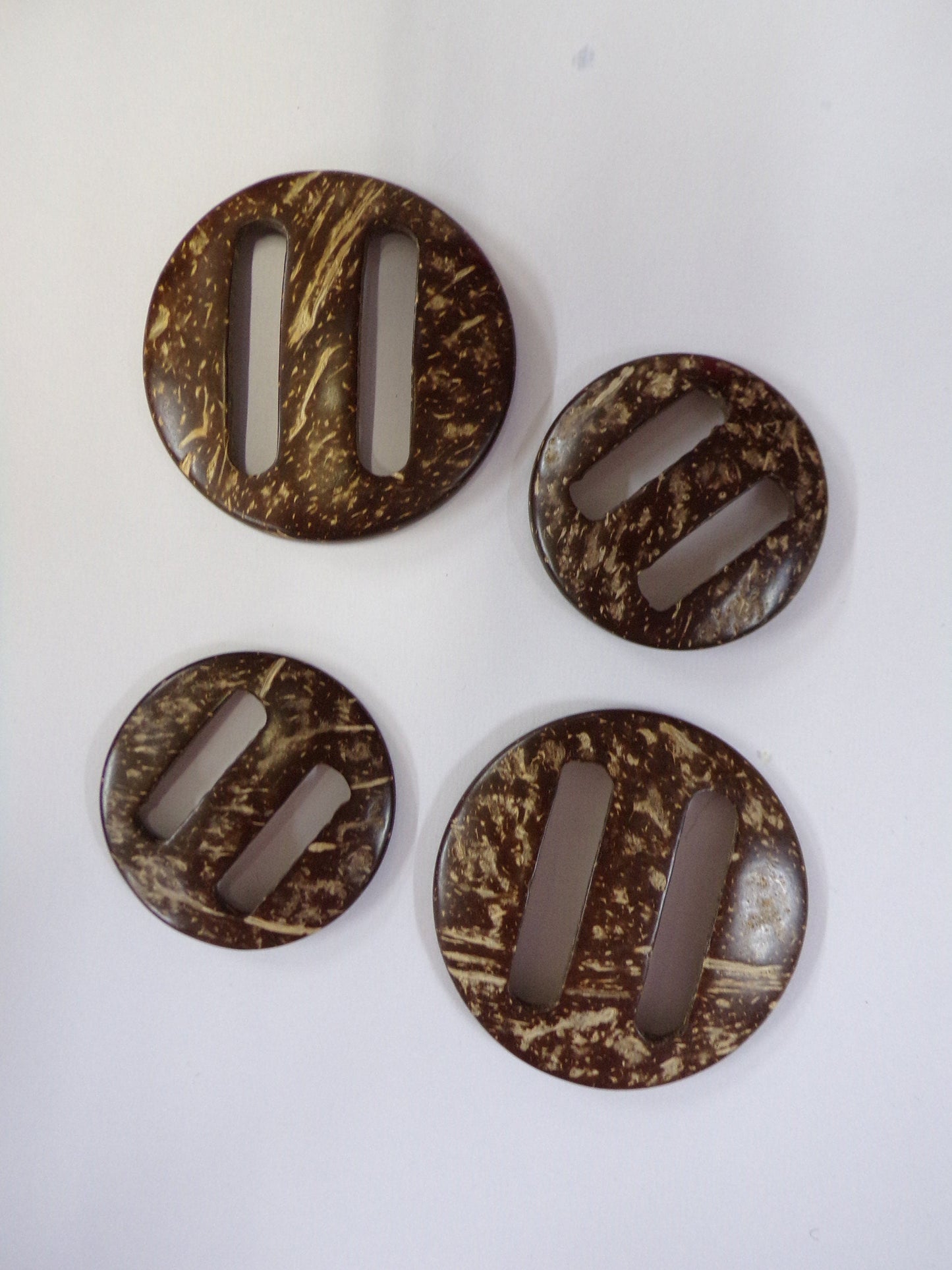 1pcs Coconut Light Weight Buckle, Natural Buckle, Macrame rings, Knitting, Sewing, Craft