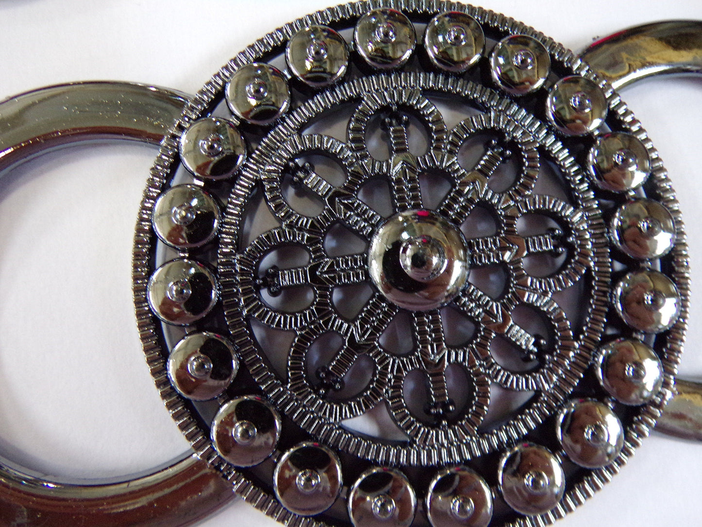 Large Silver or Gunmetal Buckle, Decoration Buckle, Belts, Bags, Lingerie, Swimwear, Double circle Buckle, fashion buckle, buckle, knitwear