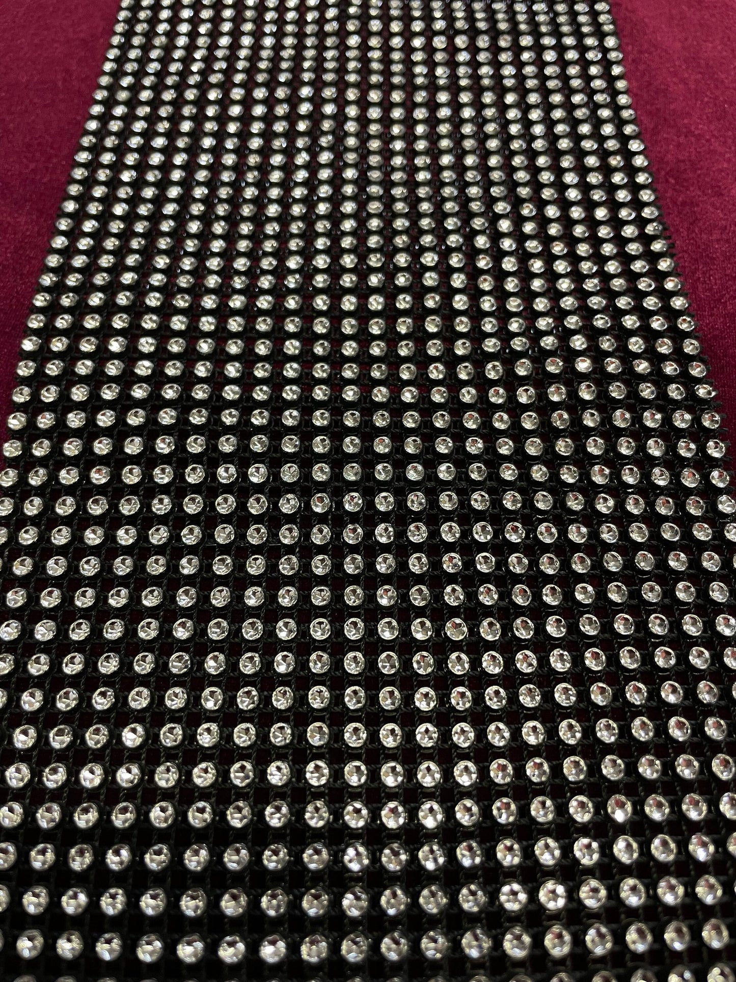 Imit diamanté, imit rhinestone tape, embellishment, diamanté trimming, 12.5cm width